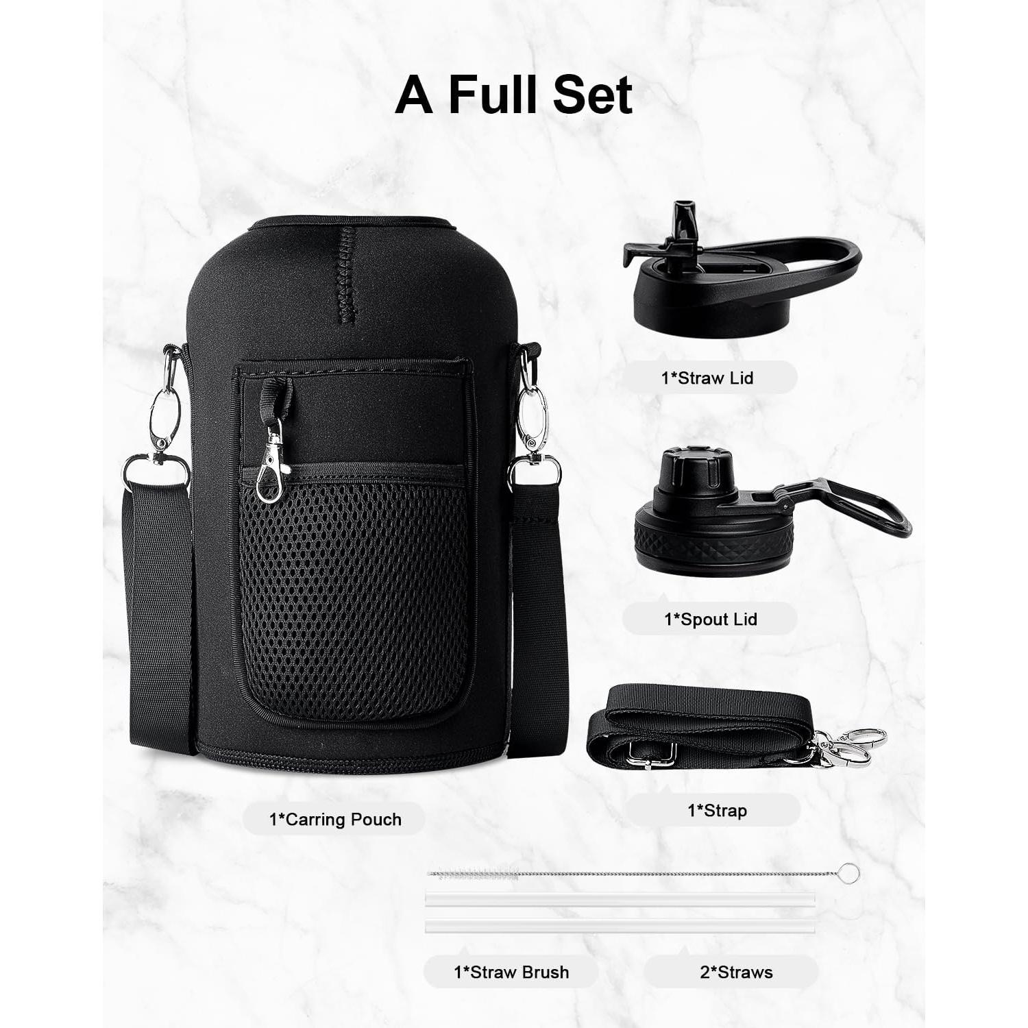 Botella de Agua Trebo 1.89L Aislada con Asa y Sorbete