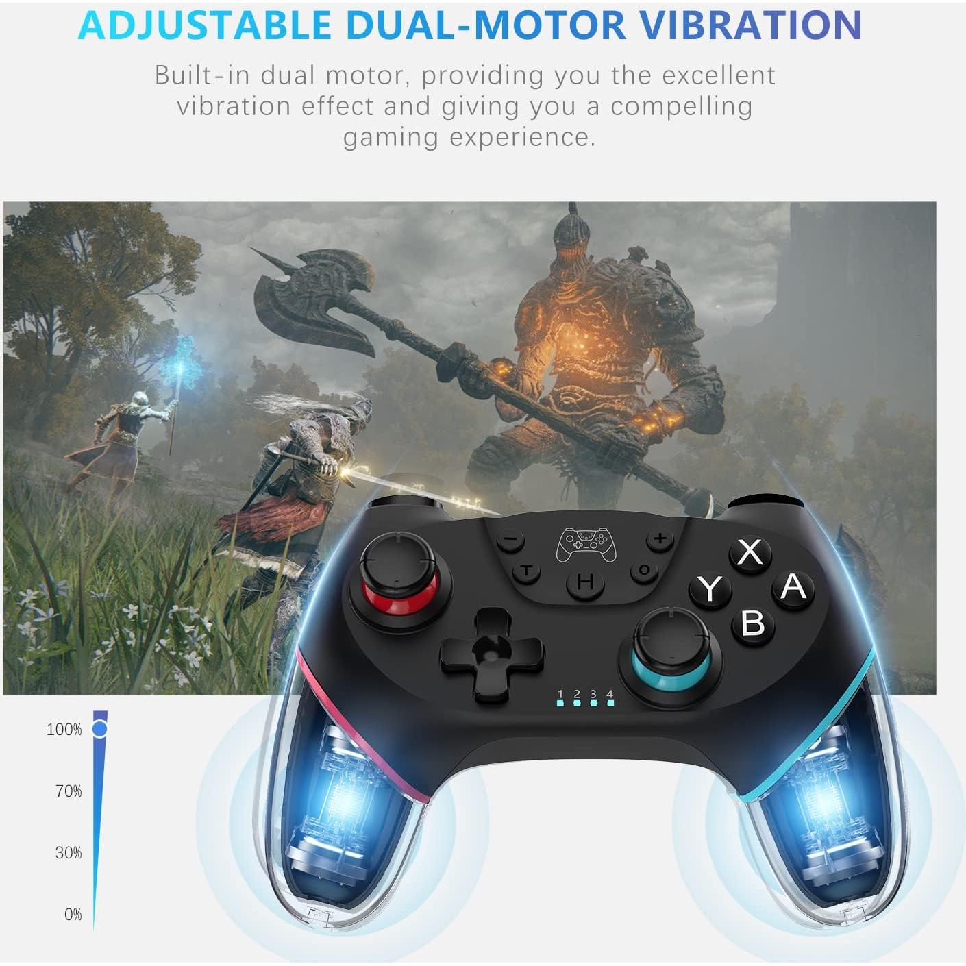 Controlador Inalámbrico Deepdawn para Nintendo Switch Verde