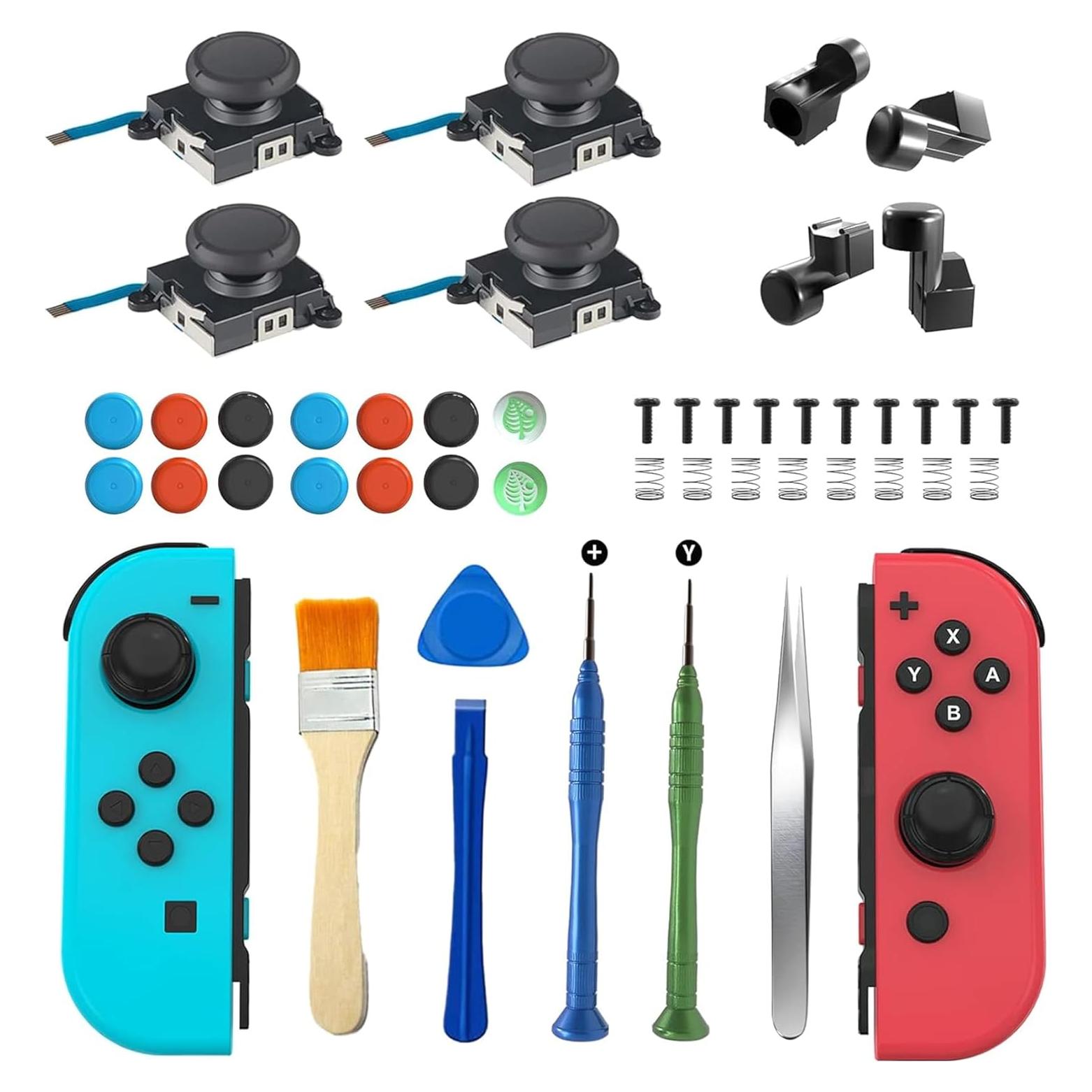 Kit Reemplazo Joystick Joycon OLCLSS 48 en 1 para Switch