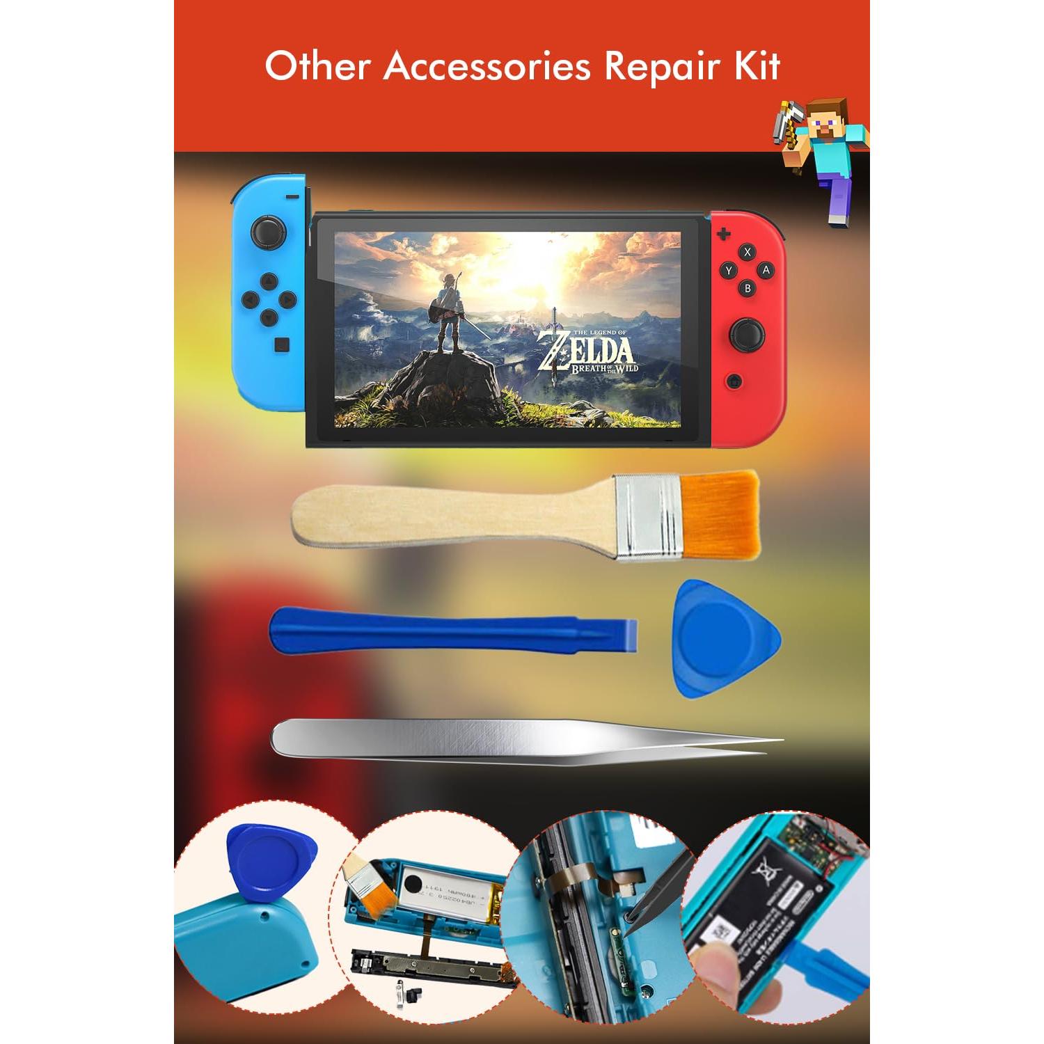 Kit Reemplazo Joystick Joycon OLCLSS 48 en 1 para Switch