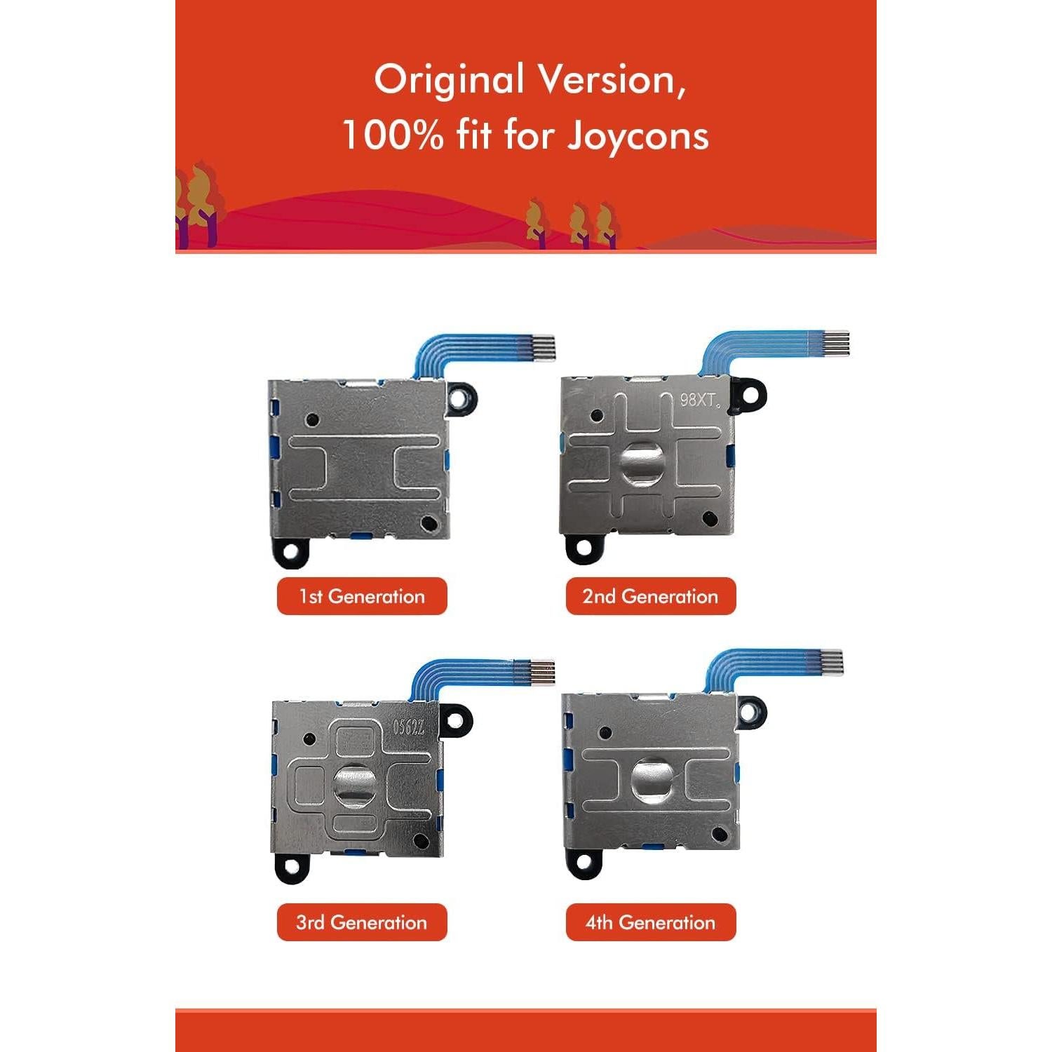 Kit Reemplazo Joystick Joycon OLCLSS 48 en 1 para Switch