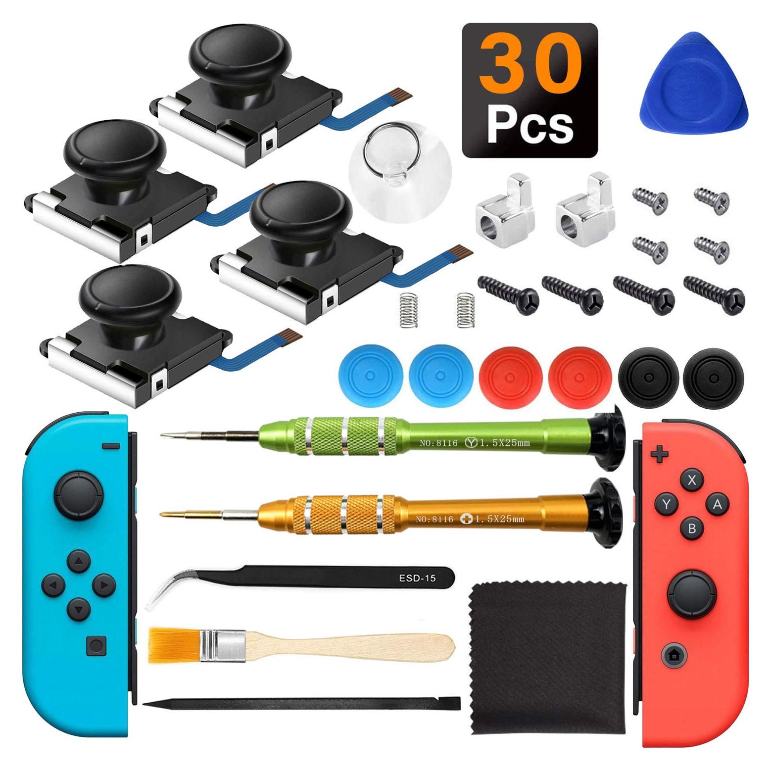 Kit Reparación Joystick Joy-Con Nintendo Switch 4 Piezas