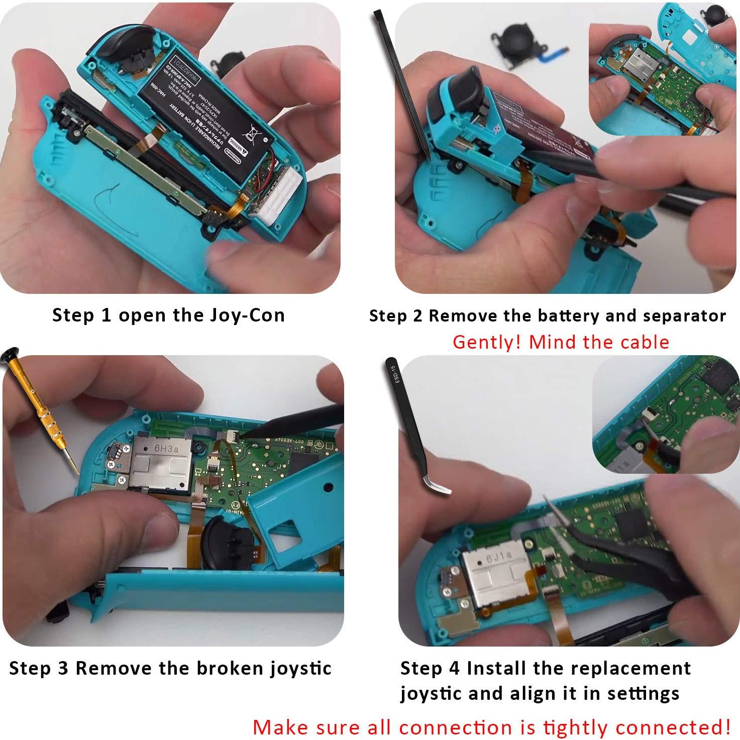 Kit Reparación Joystick Joy-Con Nintendo Switch 4 Piezas