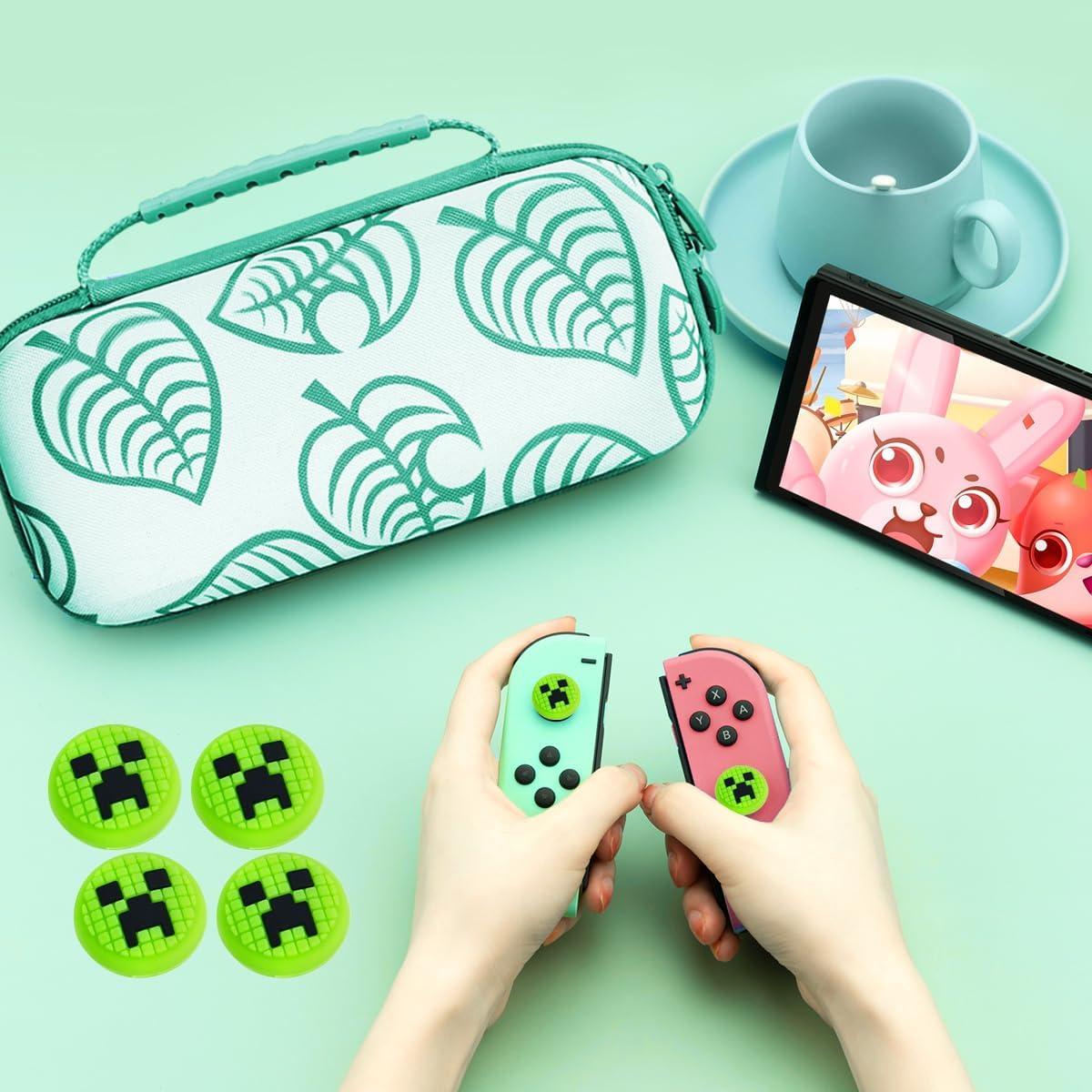 Tapas de agarre de pulgar Sunmike para Nintendo Switch - Verde