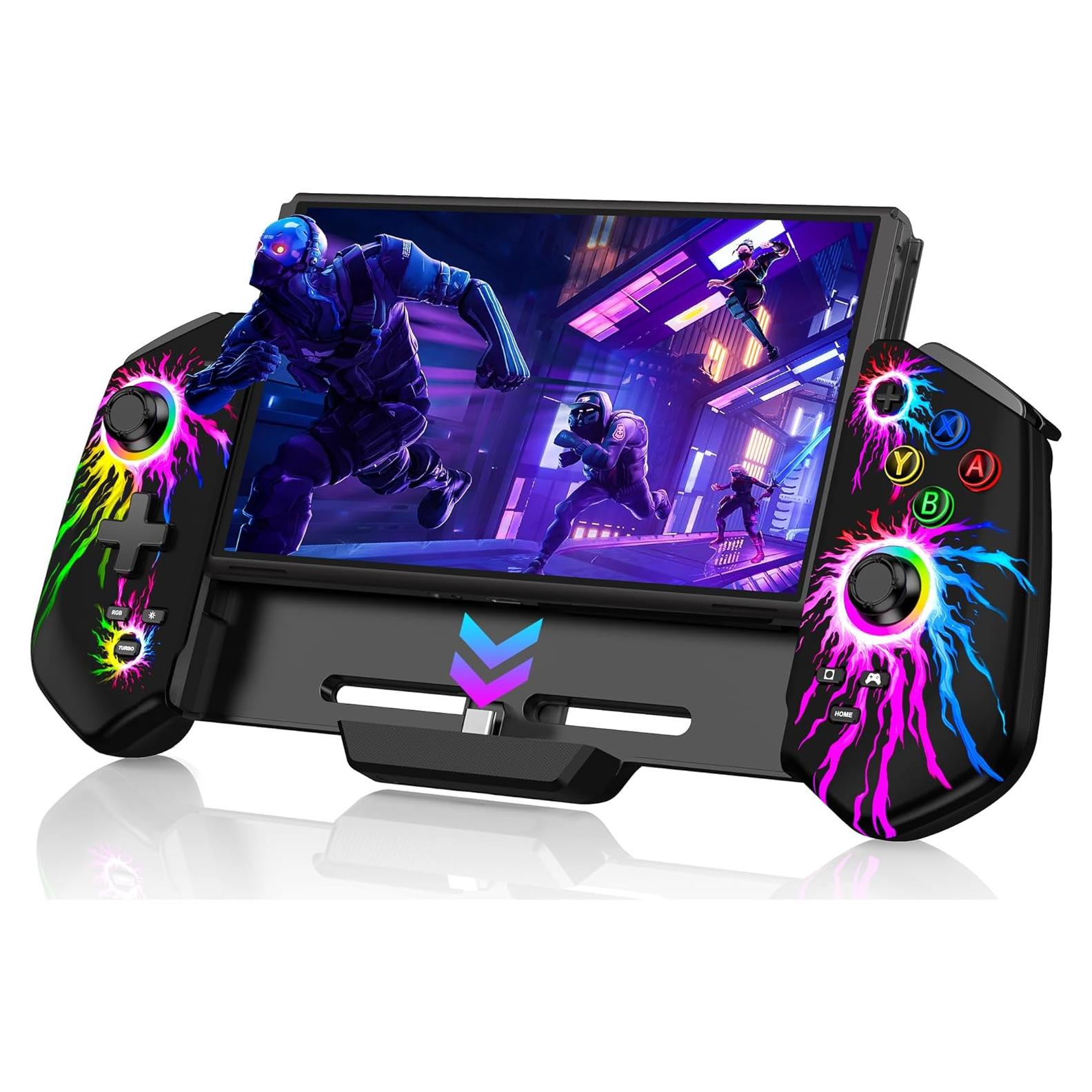 Controlador Pro para Nintendo Switch Kickdot con LED RGB