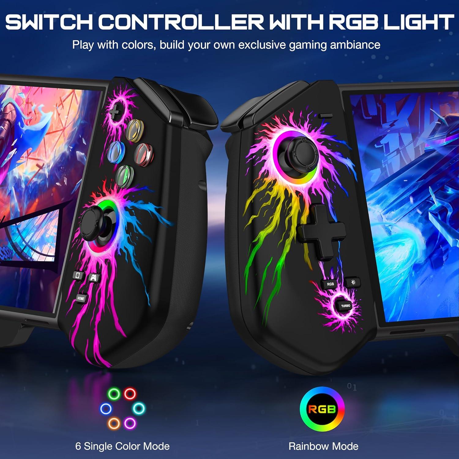 Controlador Pro para Nintendo Switch Kickdot con LED RGB