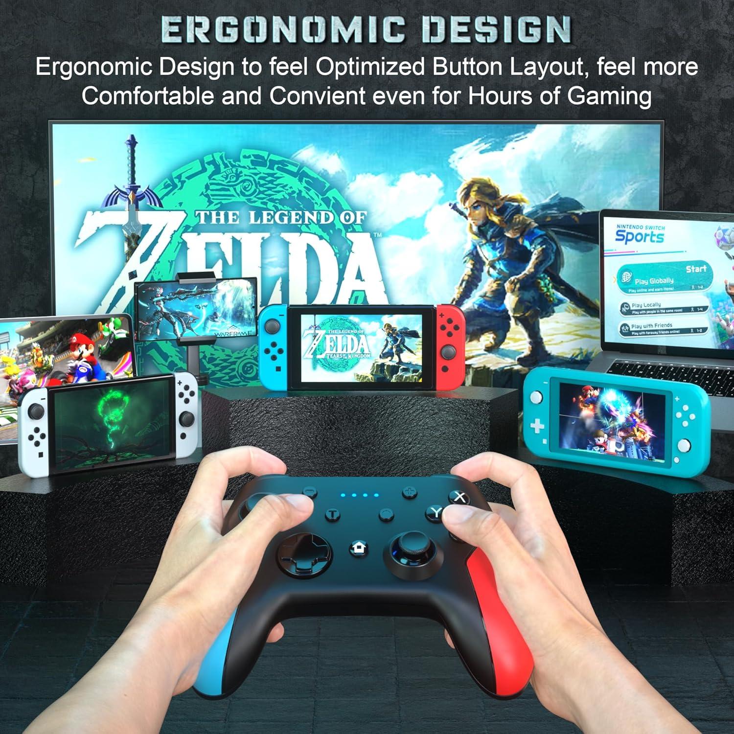 Controlador Inalámbrico Ponkor Pro para Nintendo Switch