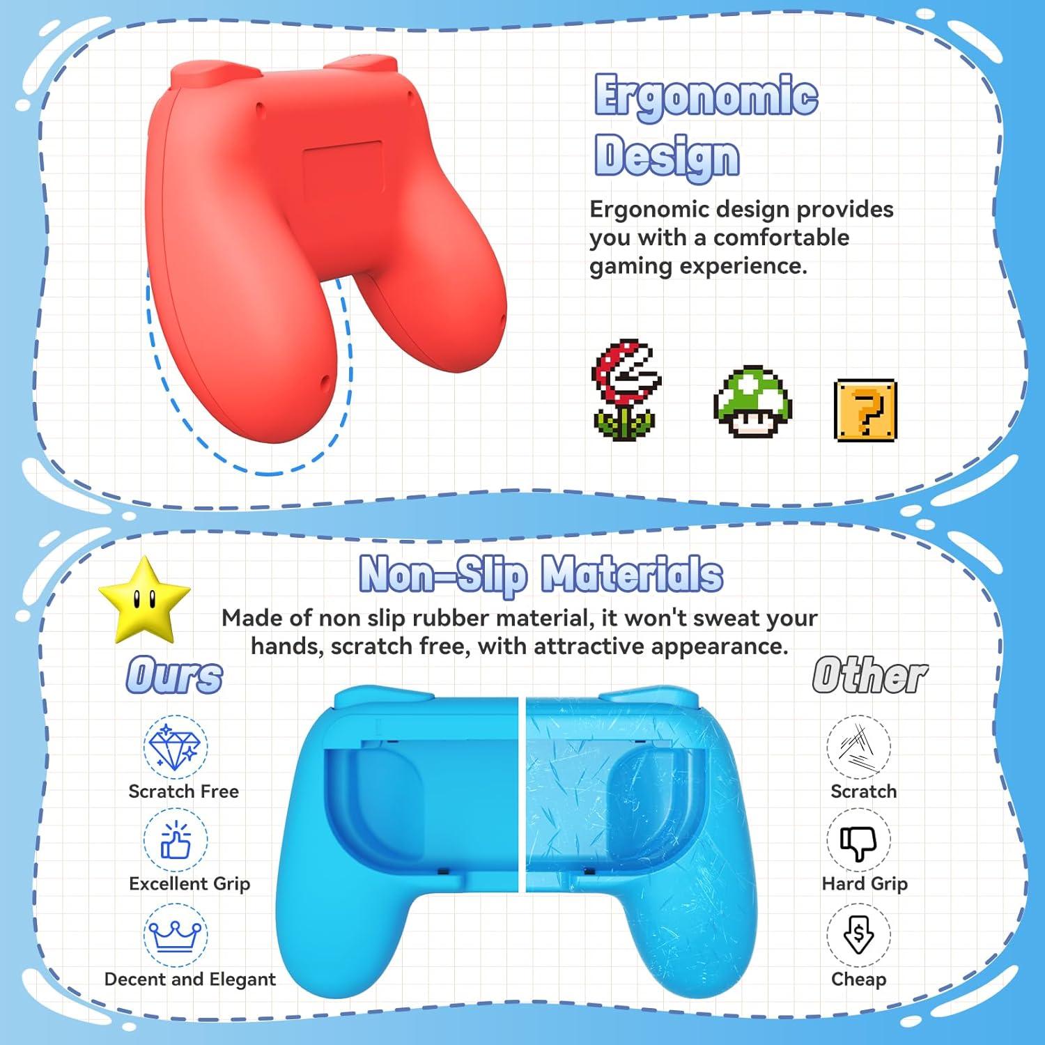 Kit de Agarre FastSnail para Joy-Con Nintendo Switch
