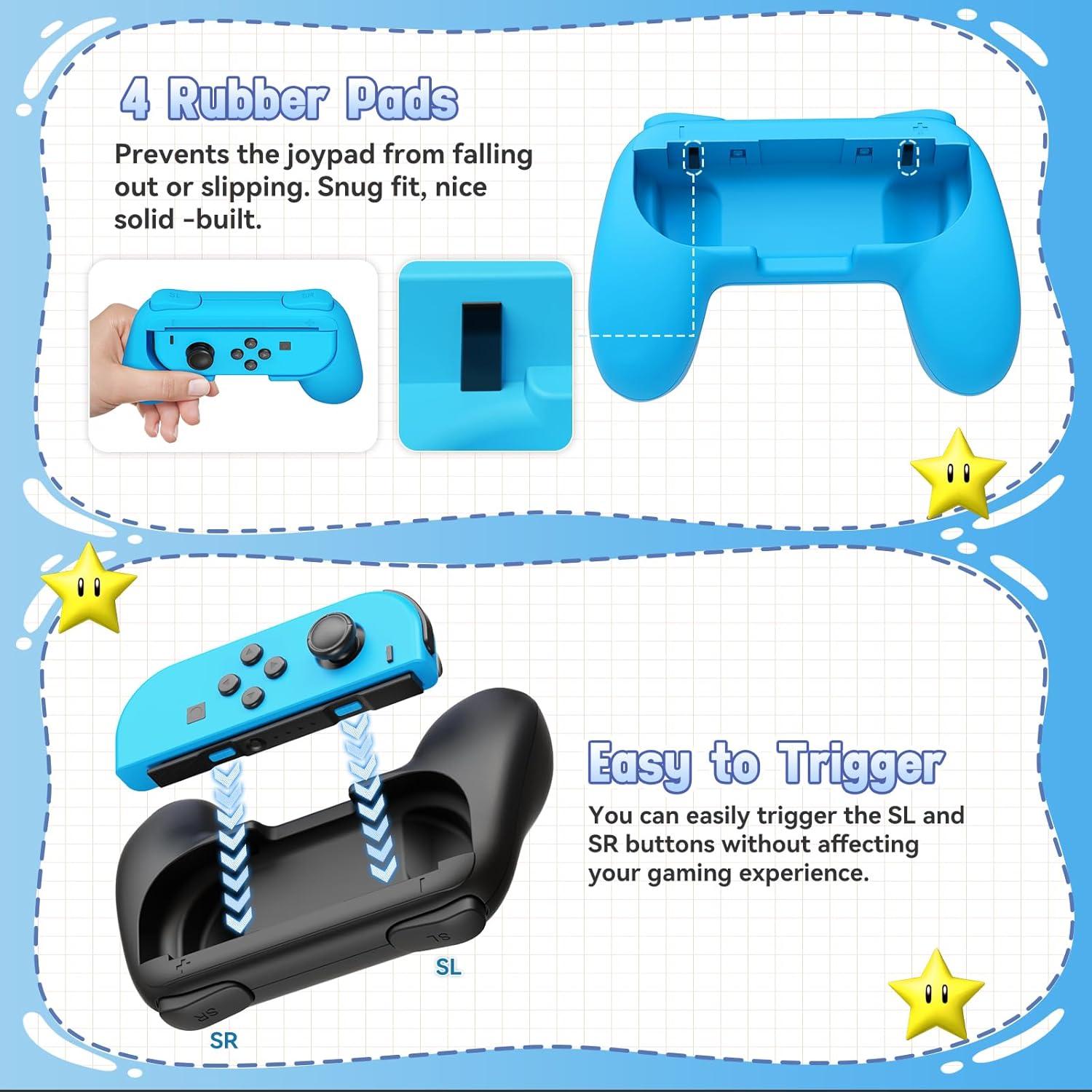 Kit de Agarre FastSnail para Joy-Con Nintendo Switch