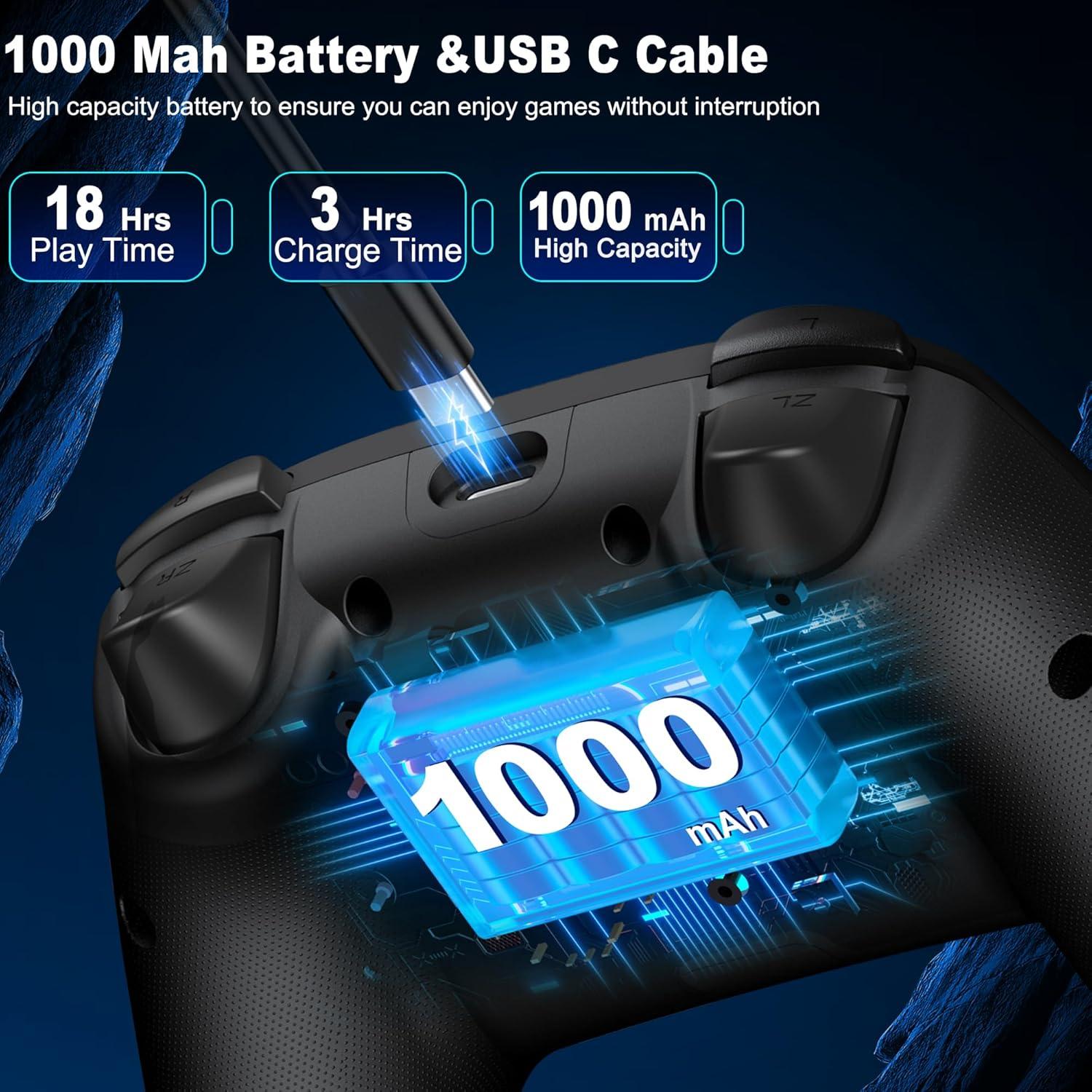 Controlador Pro Inalámbrico Svetaecho para Nintendo Switch