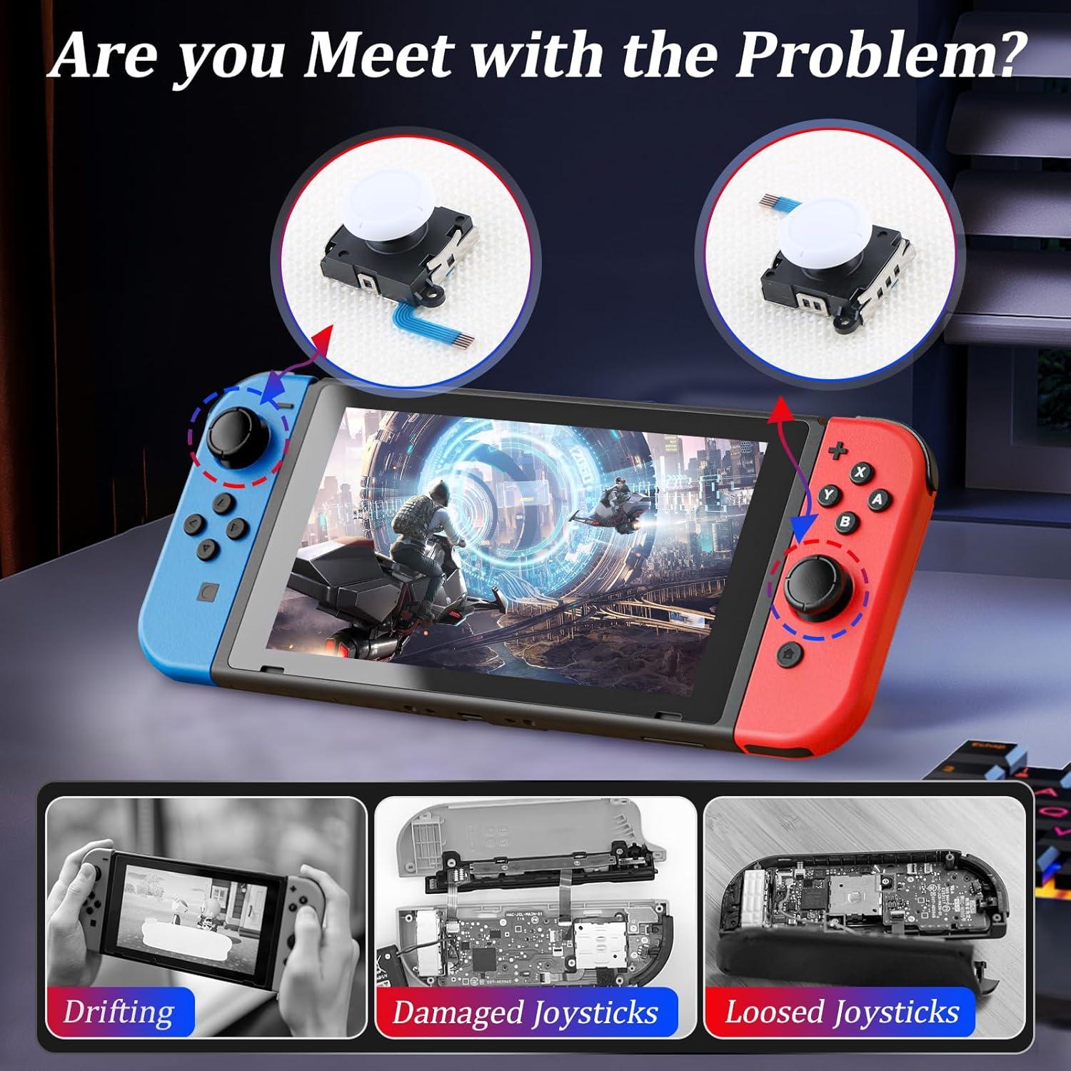 Paquete de 2 Joysticks 3D para Nintendo Switch Lite/OLED