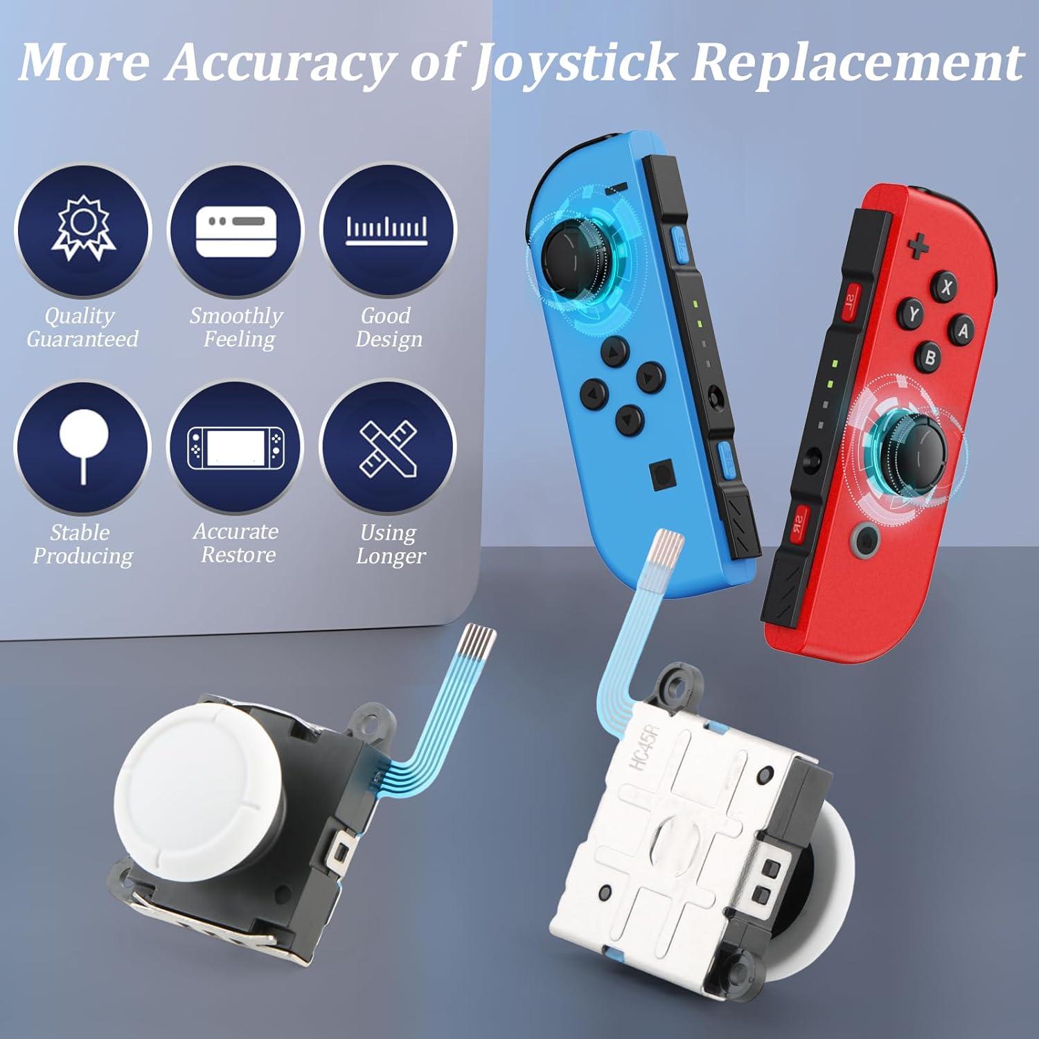Paquete de 2 Joysticks 3D para Nintendo Switch Lite/OLED