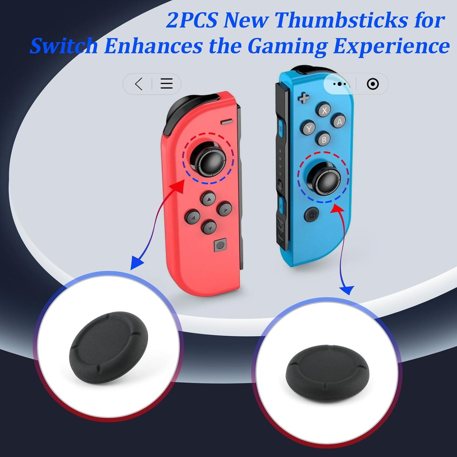 Paquete de 2 Joysticks 3D para Nintendo Switch Lite/OLED