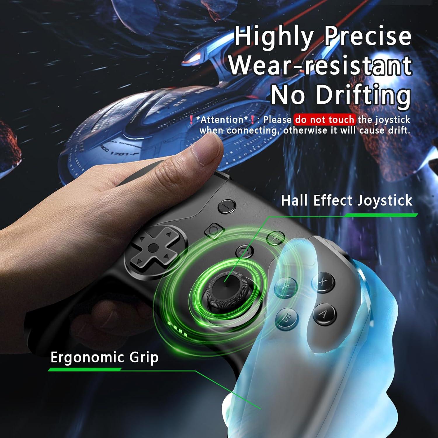 Controlador Inalámbrico AceGamer para Nintendo Switch - Negro