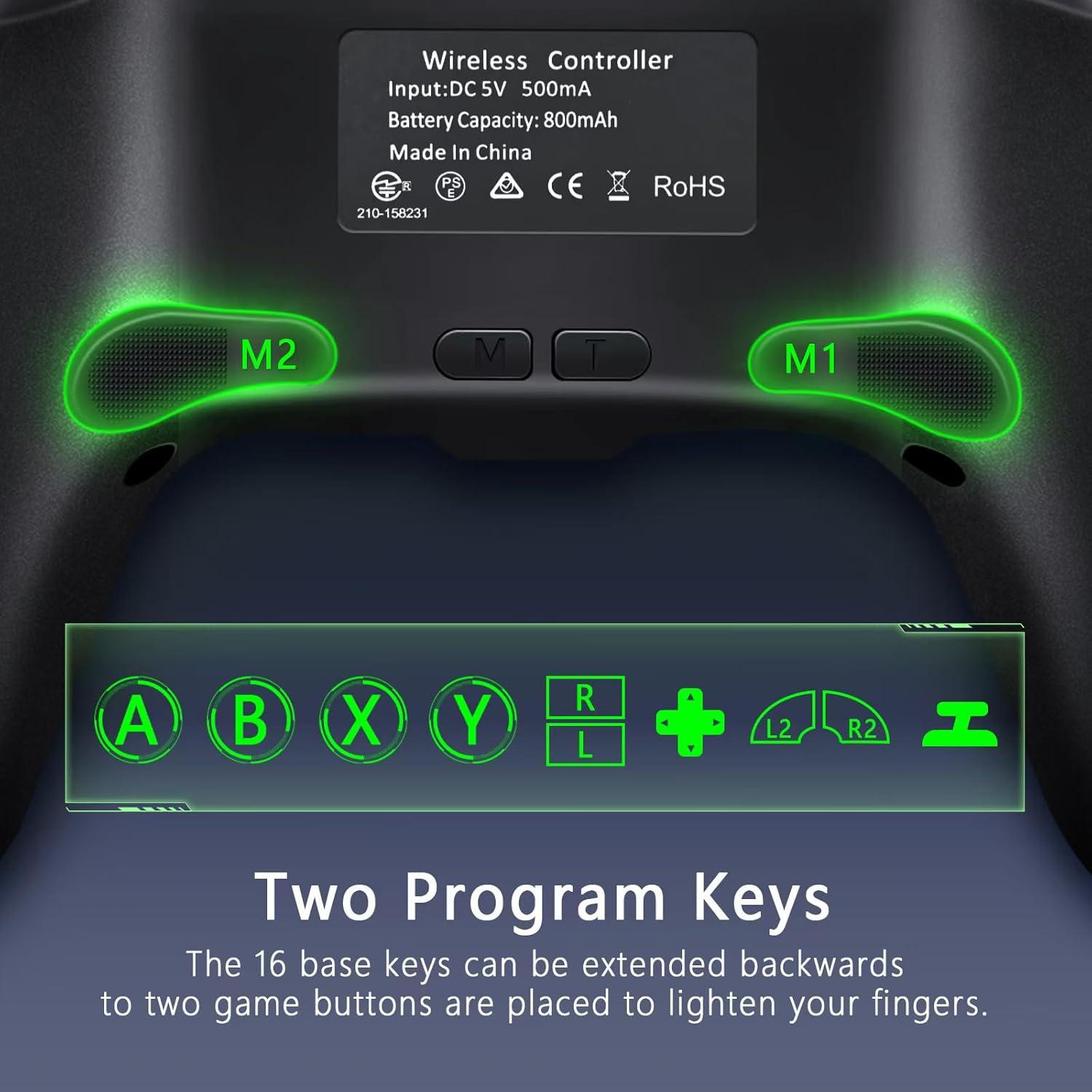 Controlador Inalámbrico AceGamer para Nintendo Switch - Negro