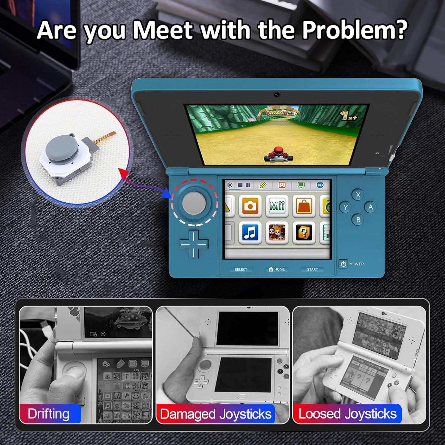 Reemplazo Joysticks 3D YWLRONG para Nintendo New 3DS XL