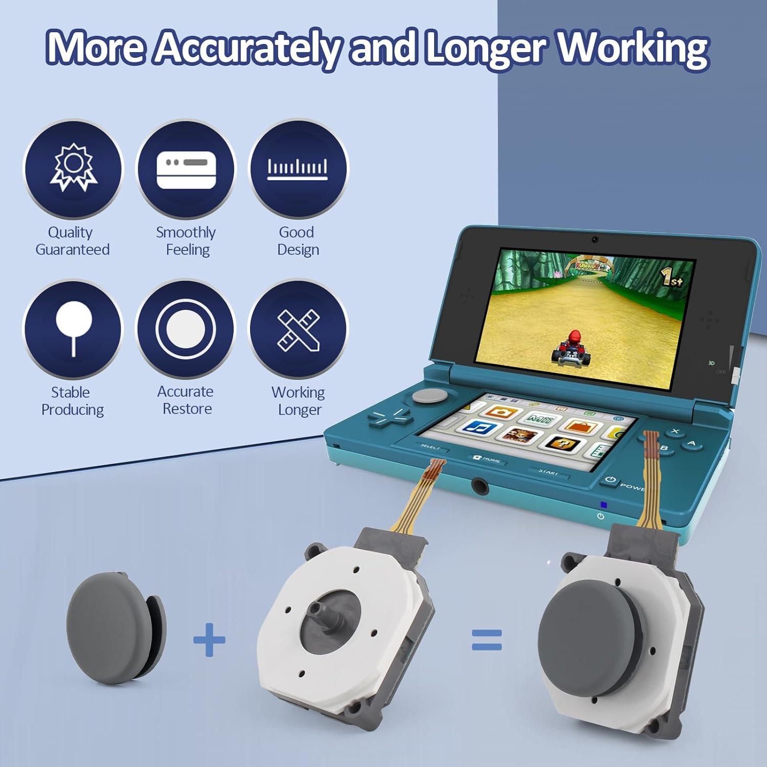 Reemplazo Joysticks 3D YWLRONG para Nintendo New 3DS XL