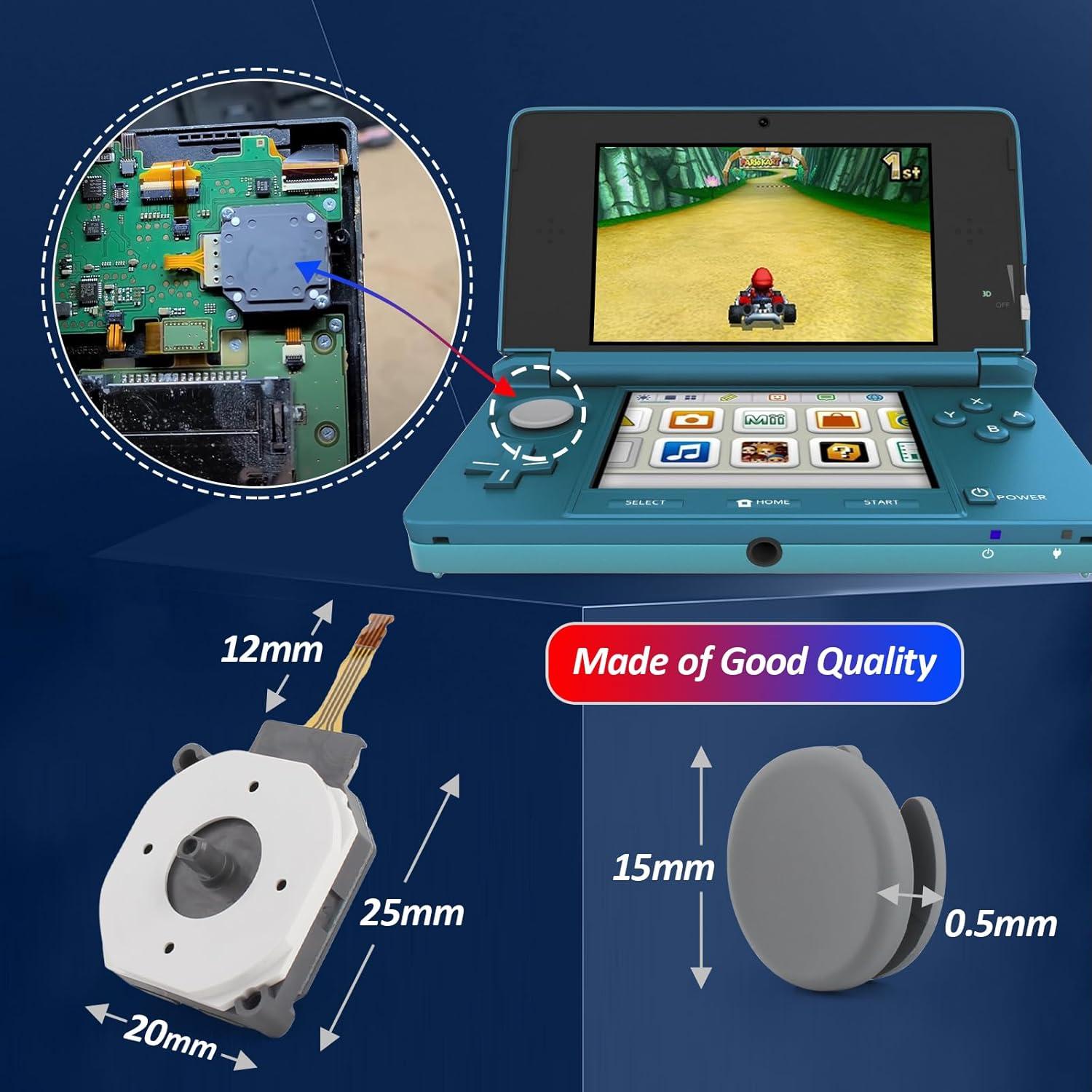 Reemplazo Joysticks 3D YWLRONG para Nintendo New 3DS XL