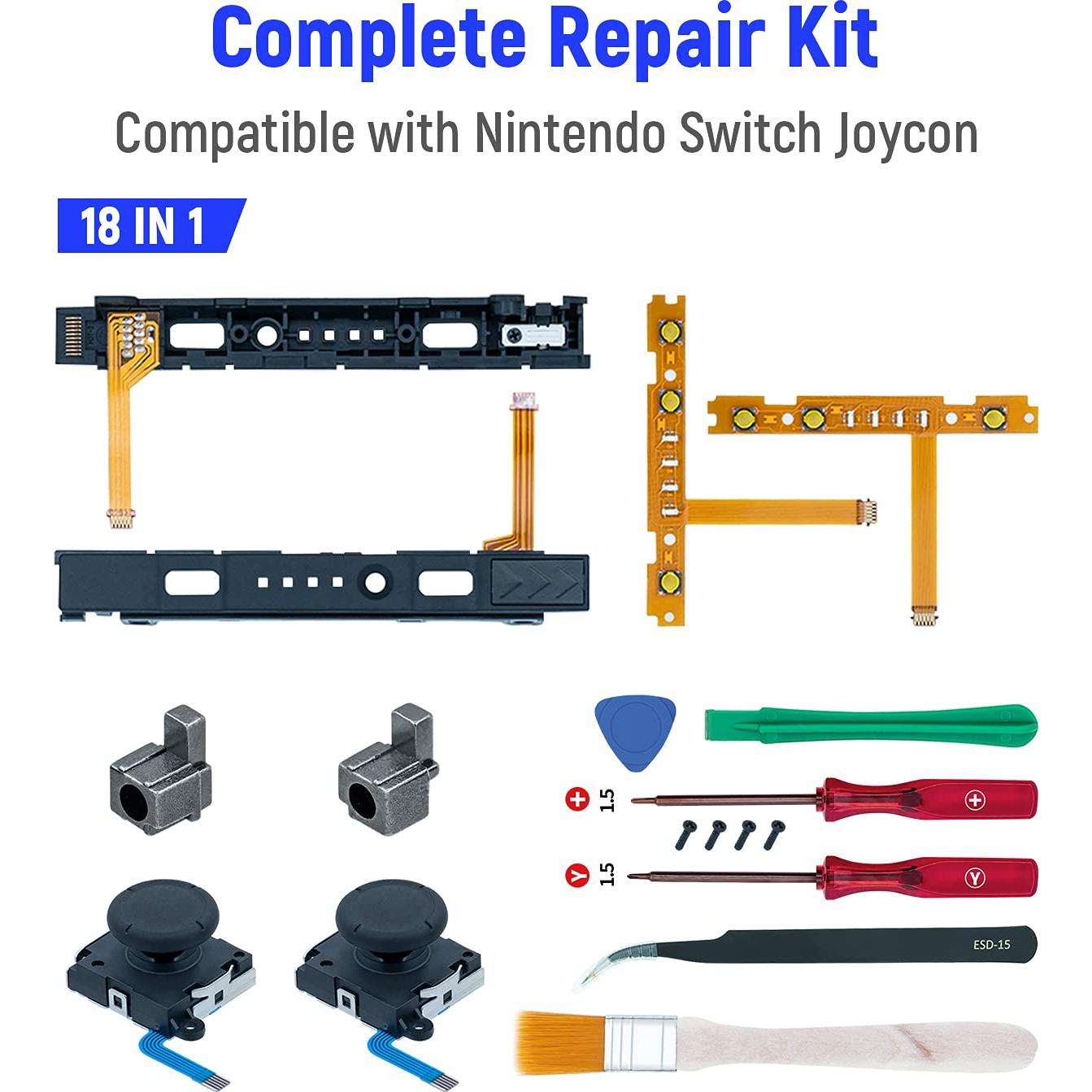 Kit de Reparación 18 en 1 Mcbazel para Joy-Con N-Switch