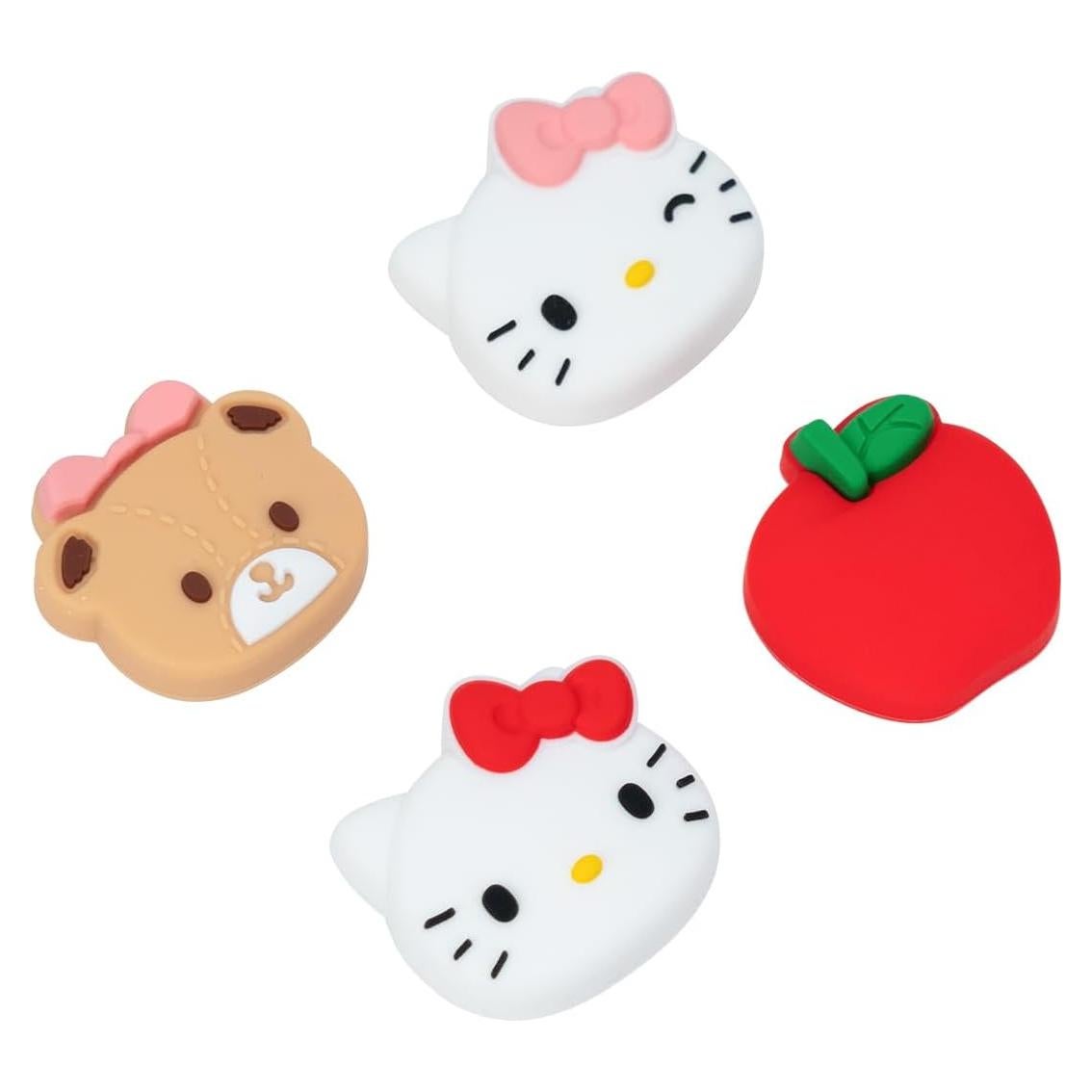 Tapa de Agarre Joycon WISHAVEN Gato y Manzana 4PCS