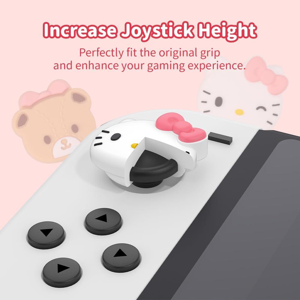 Tapa de Agarre Joycon WISHAVEN Gato y Manzana 4PCS