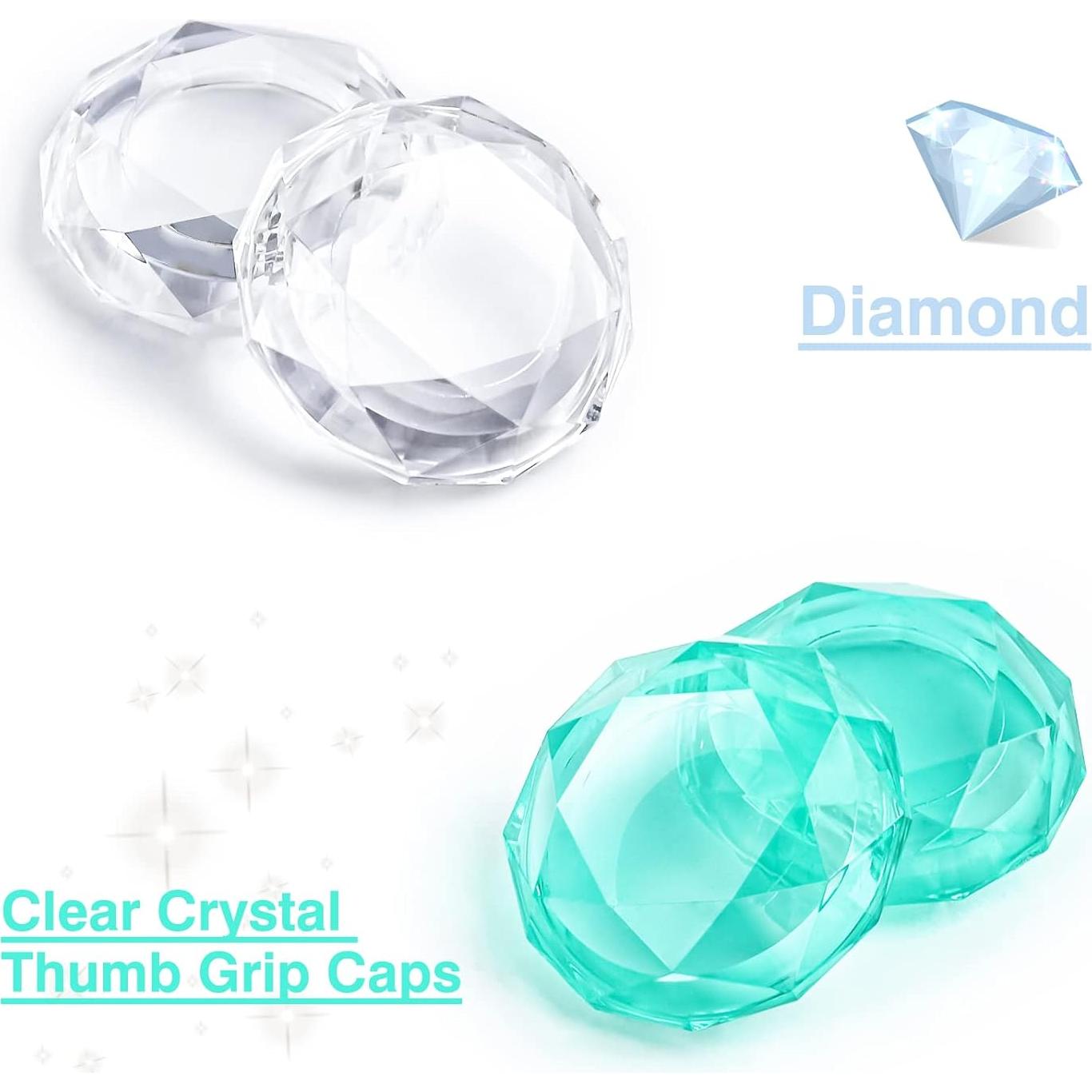 Tapas de Agarre DLseego Diamante 3D para Joy-Con - 4PCS