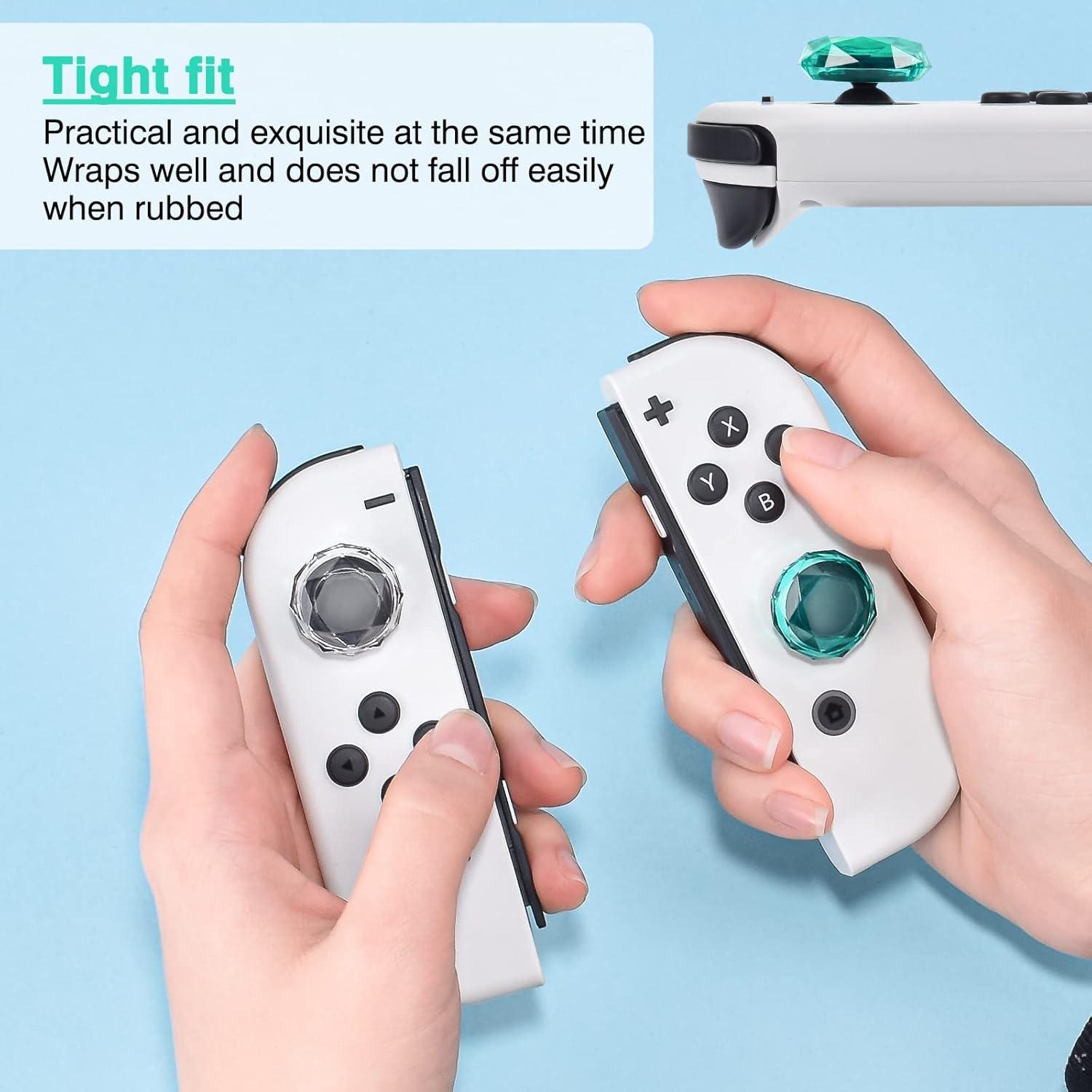 Tapas de Agarre DLseego Diamante 3D para Joy-Con - 4PCS