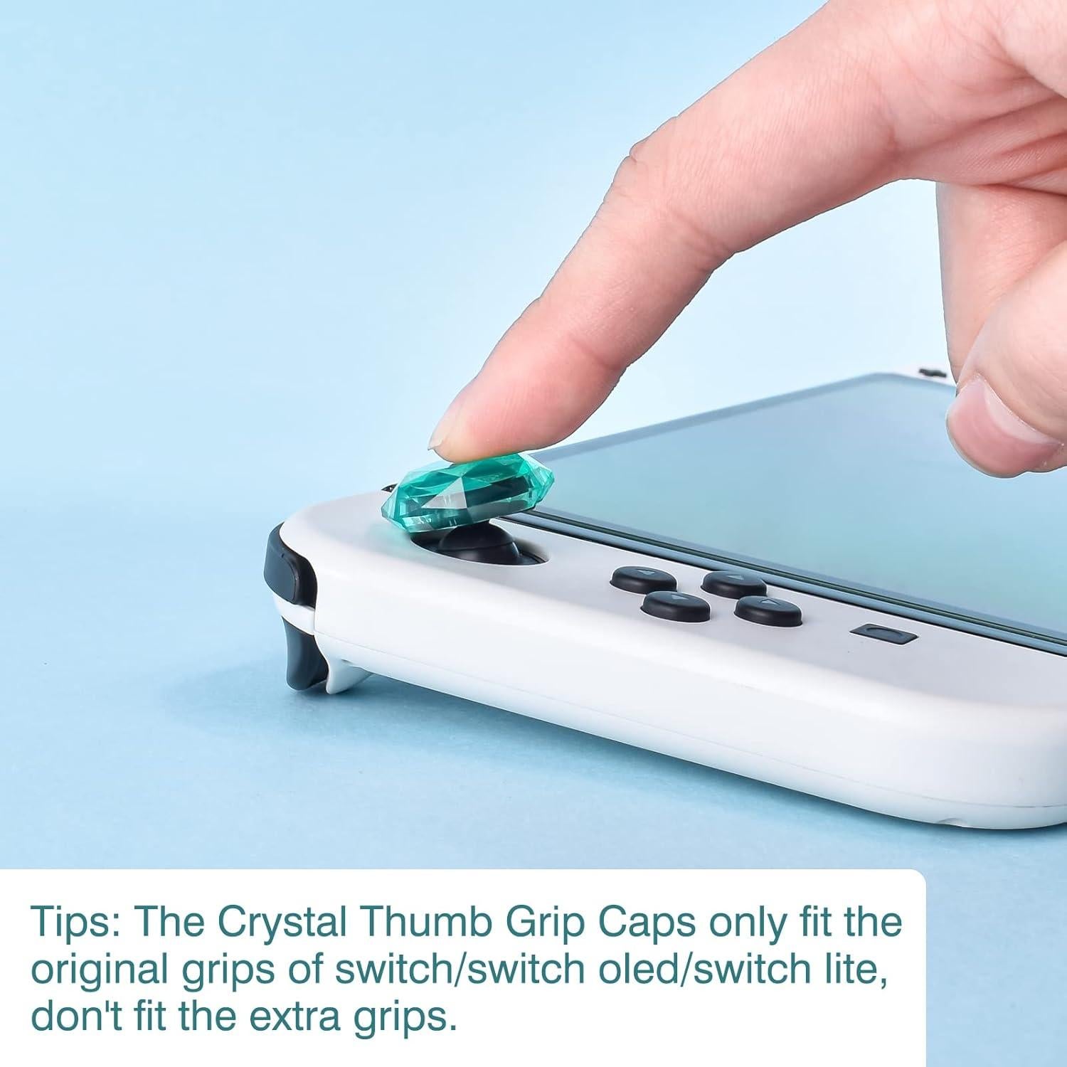 Tapas de Agarre DLseego Diamante 3D para Joy-Con - 4PCS