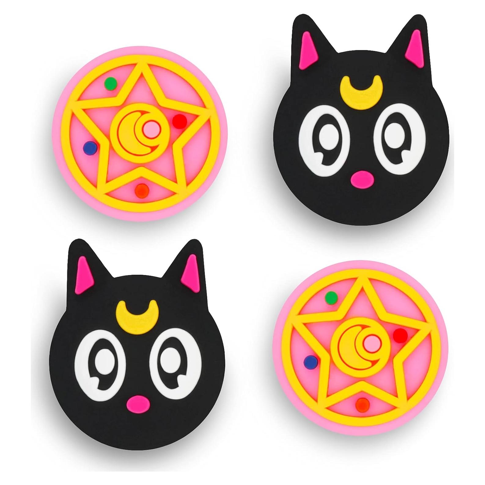 Tapas de Agarre Kawaii para Nintendo Switch Joy-Cons Luna