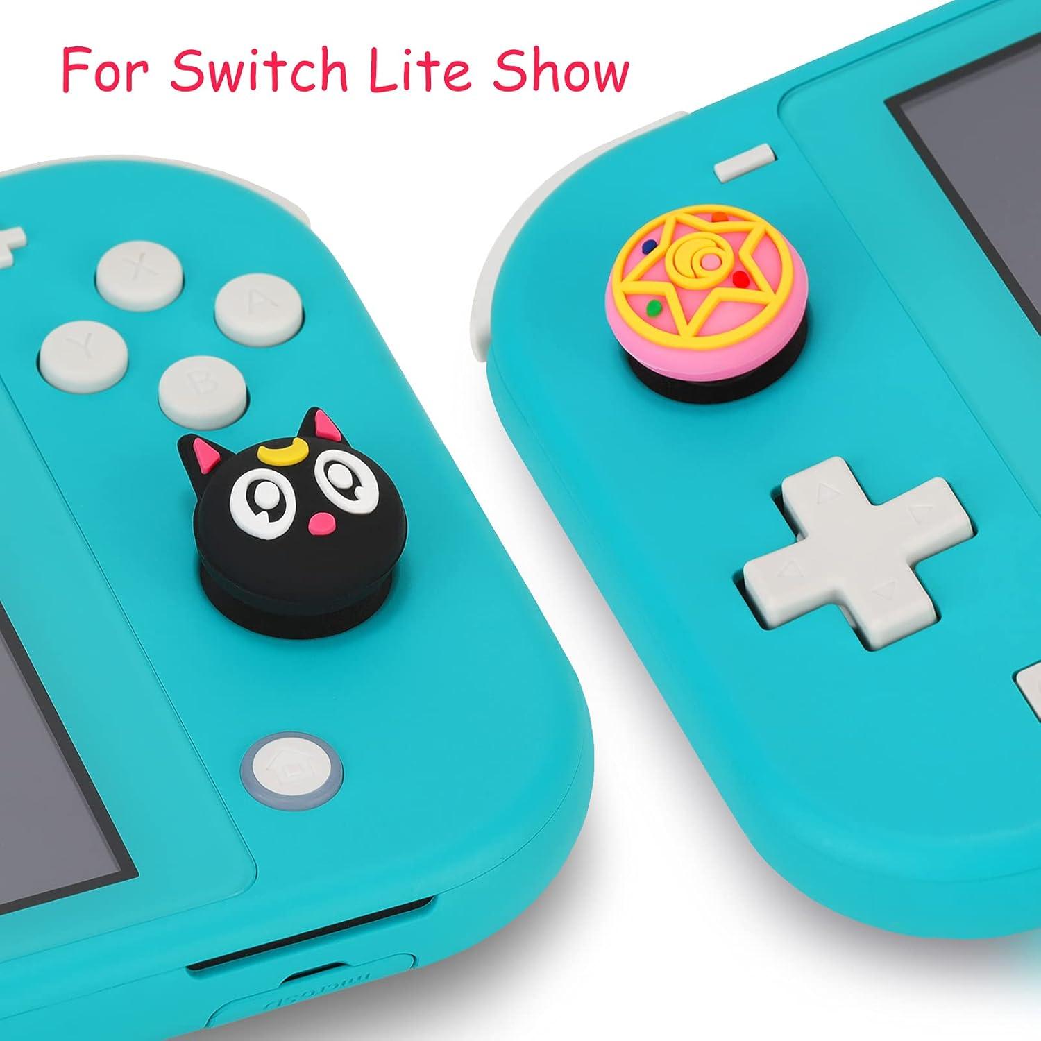 Tapas de Agarre Kawaii para Nintendo Switch Joy-Cons Luna