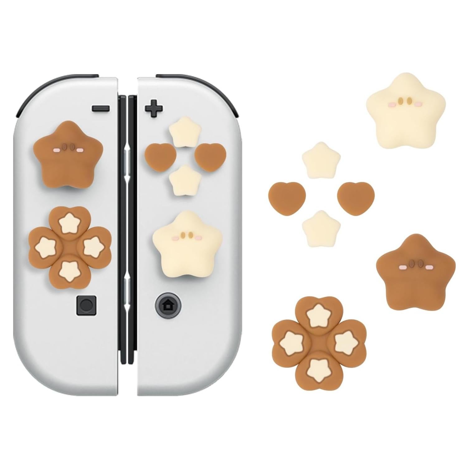 Tapa de Joystick WISHAVEN ABXY y D-Pad para Nintendo Switch