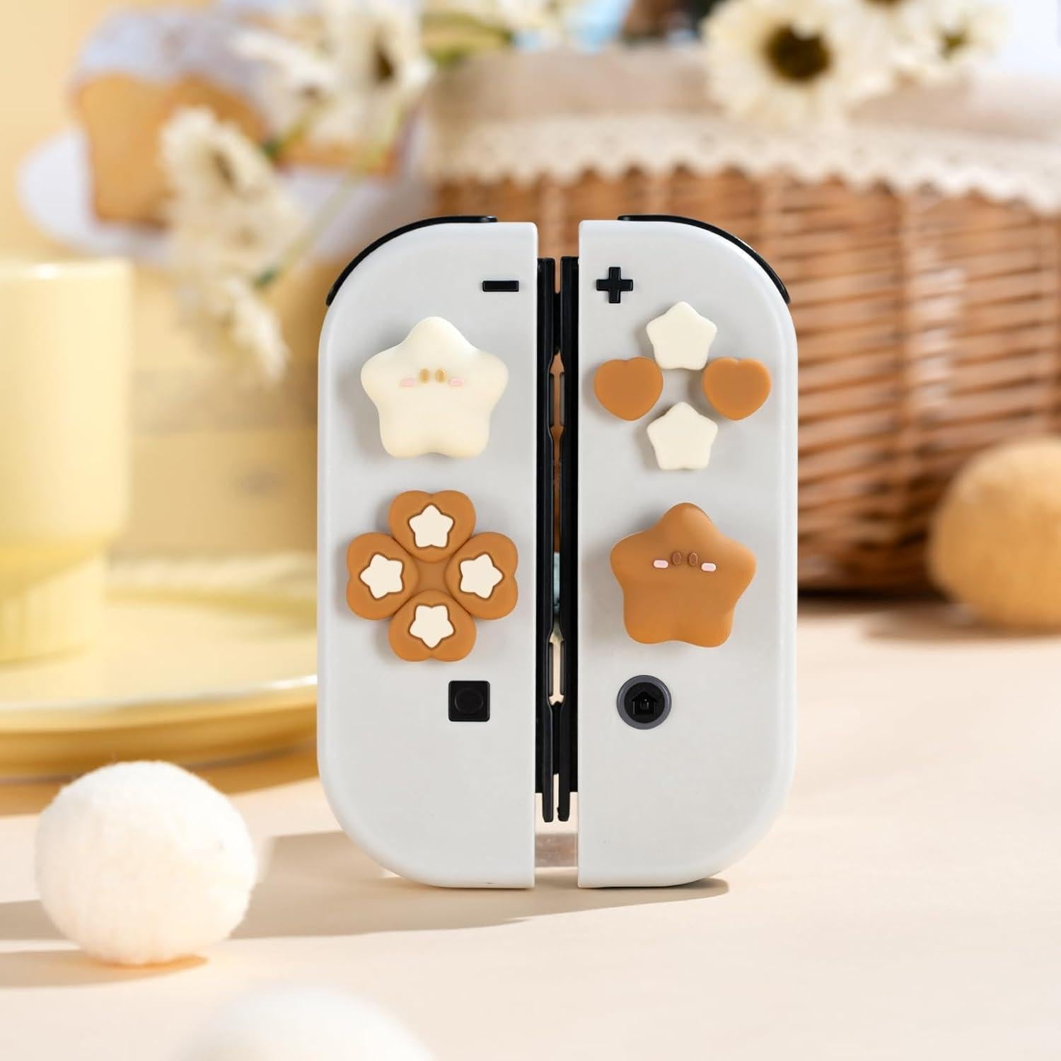 Tapa de Joystick WISHAVEN ABXY y D-Pad para Nintendo Switch