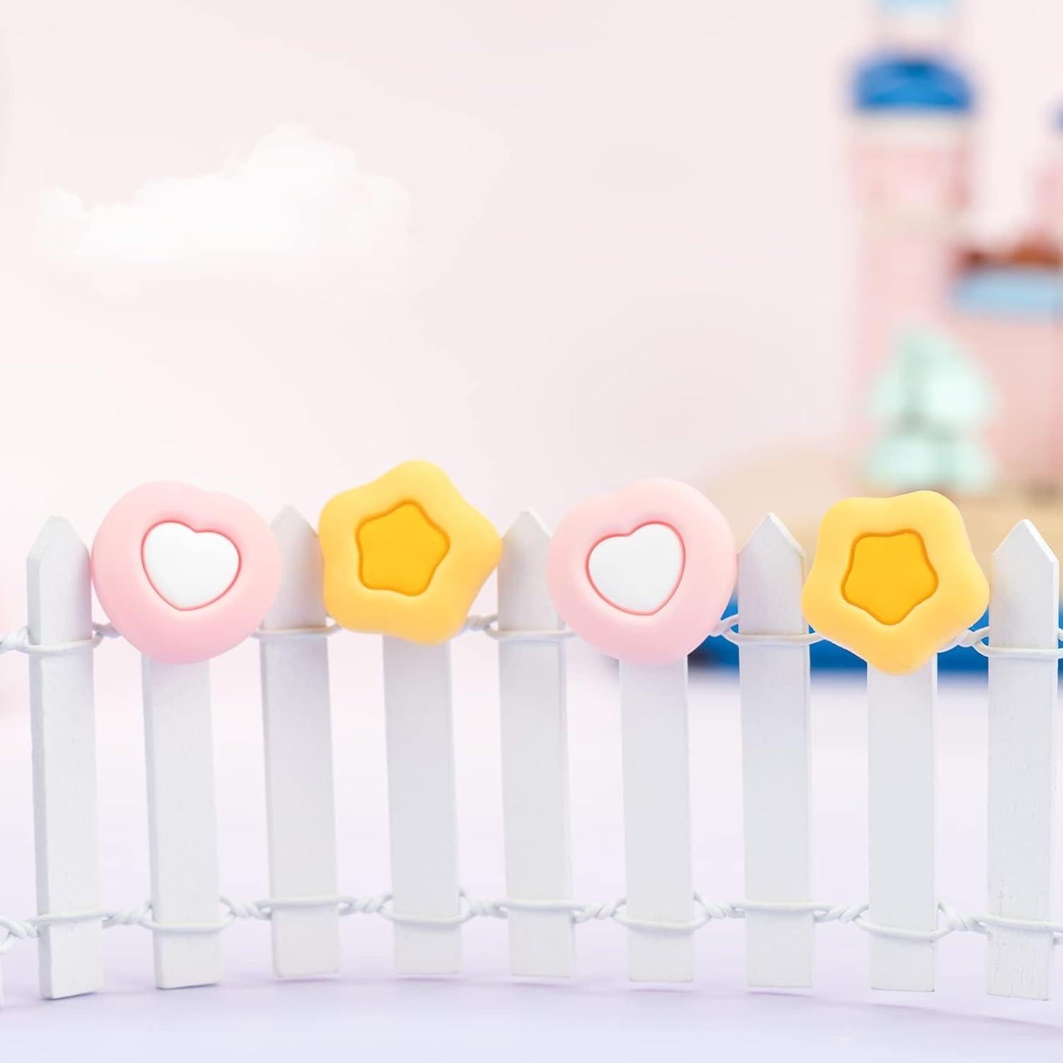 Tapones de Silicona GeekShare Corazón Crema para Joy-Con