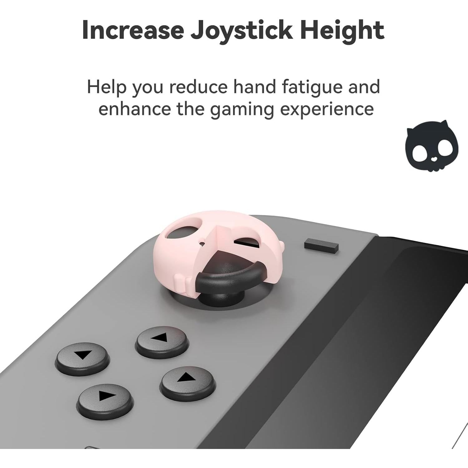 Tapones de Silicona GeekShare para Joy Con - Calavera Rosa
