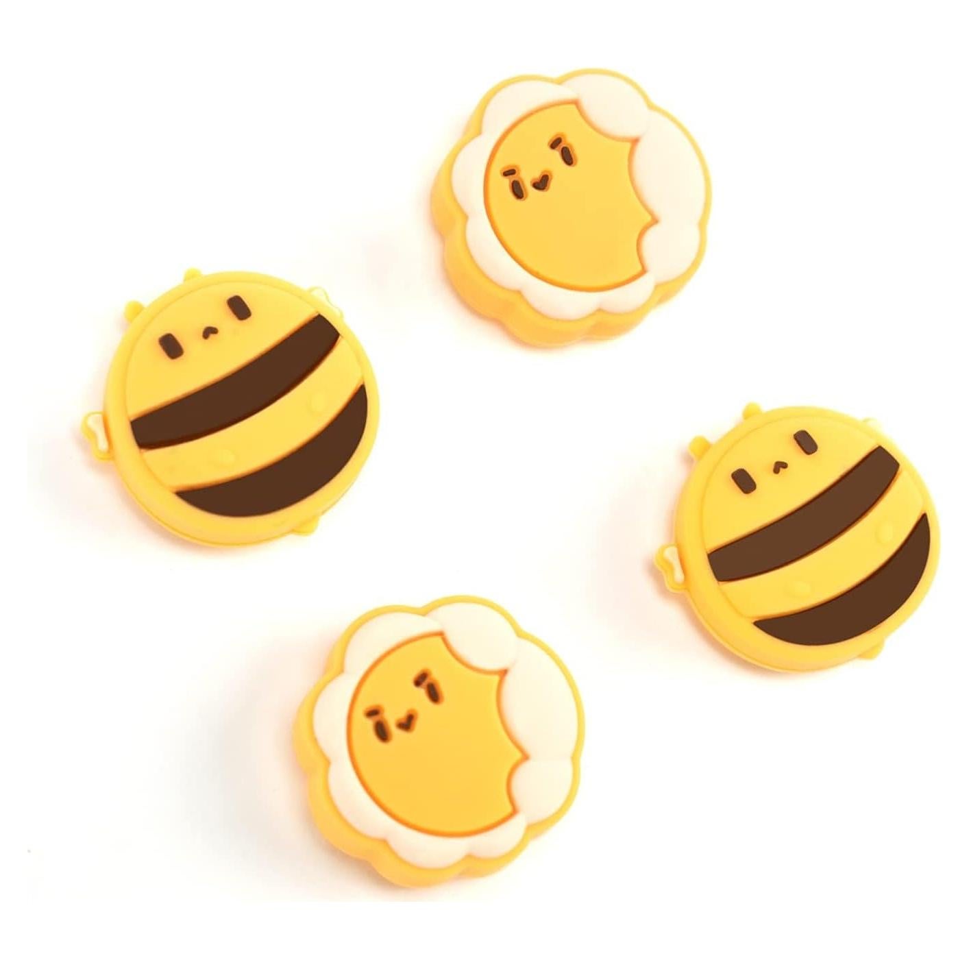 Tapones de Silicona GeekShare para Joy Con - Girasol y Abeja