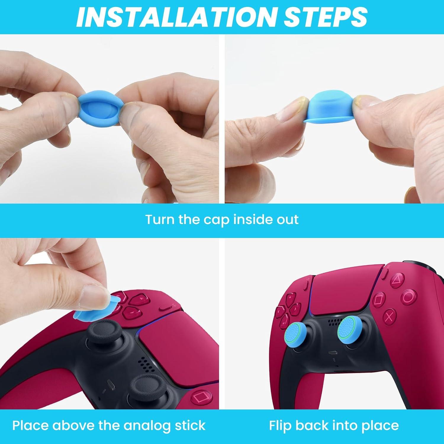 20 Tapas de Agarre de Pulgar Silicona DALQUIS Antideslizantes