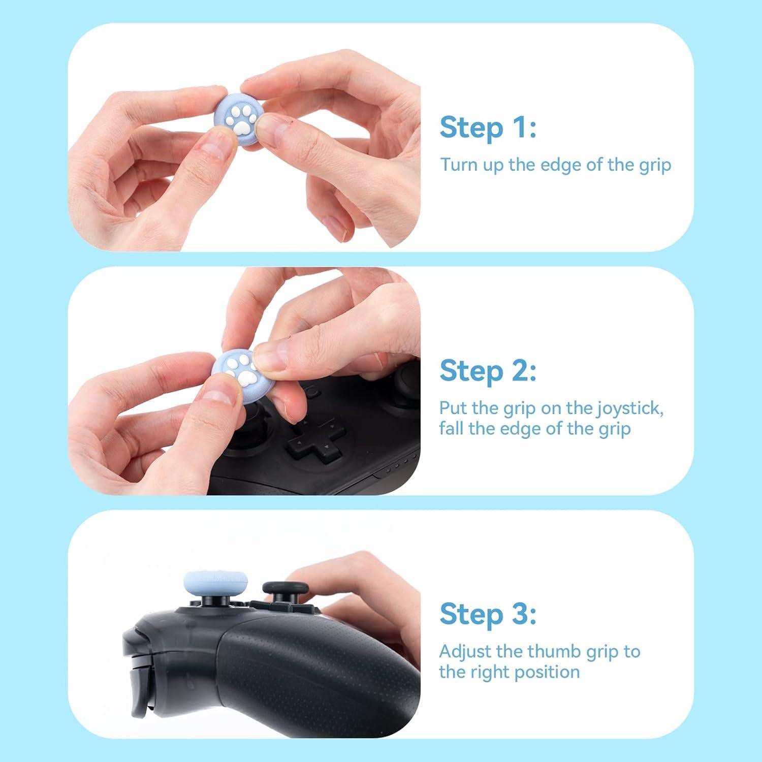 Funda de Controlador GeekShare Azul para Switch Pro - Silicona Antideslizante