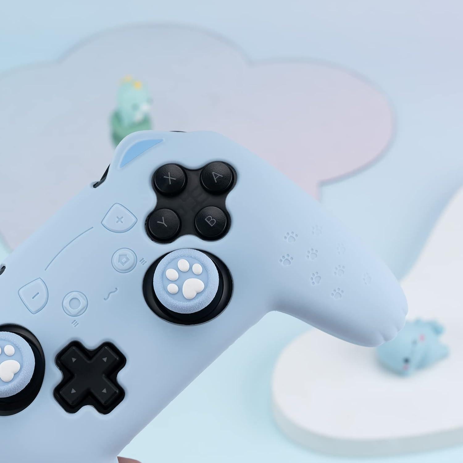 Funda de Controlador GeekShare Azul para Switch Pro - Silicona Antideslizante