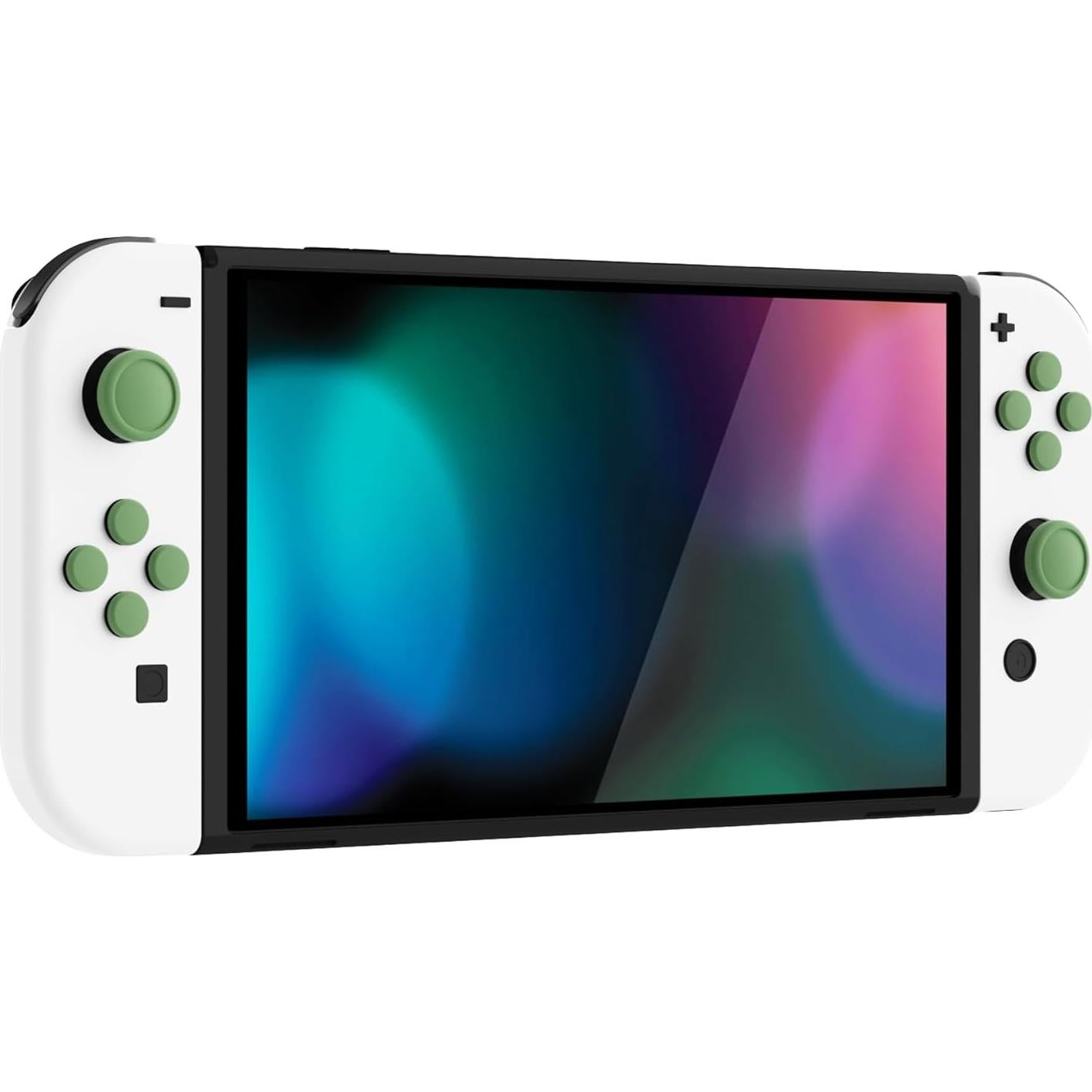 Cubiertas de Silicona PlayVital para Joycon Nintendo Switch - Verde Matcha