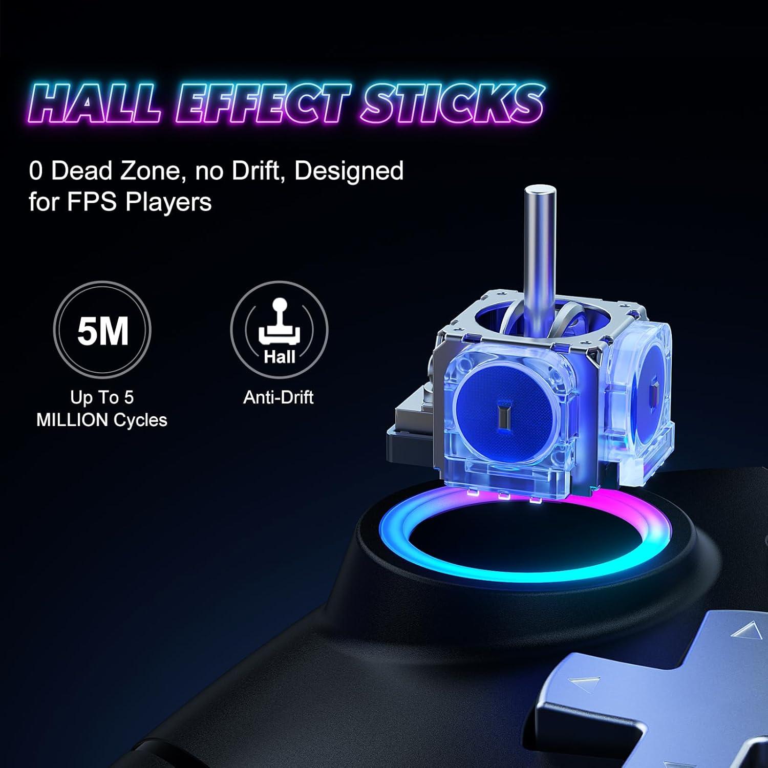 Controlador Inalámbrico Dinosoo RGB para PC y Switch