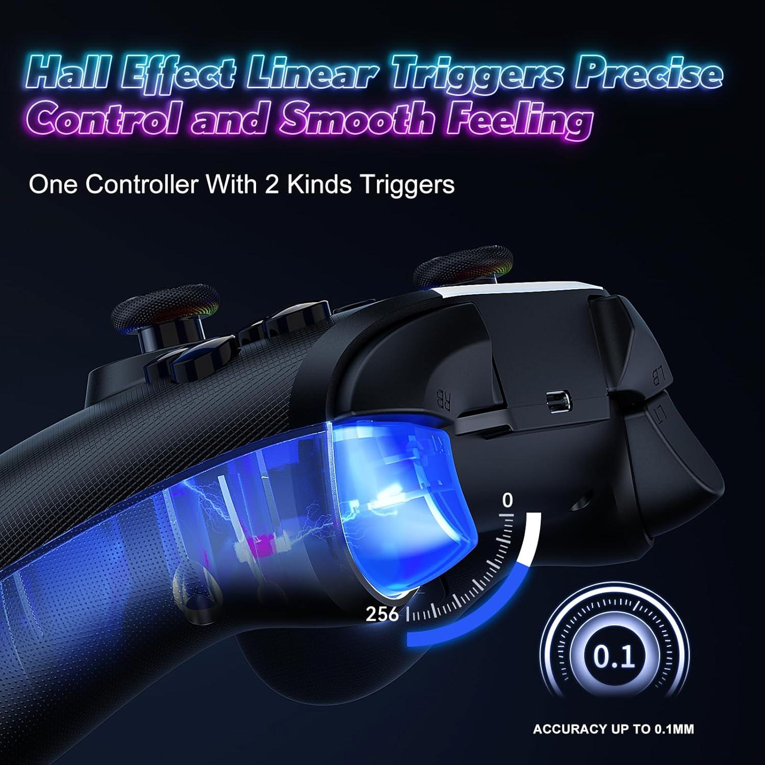 Controlador Inalámbrico Dinosoo RGB para PC y Switch