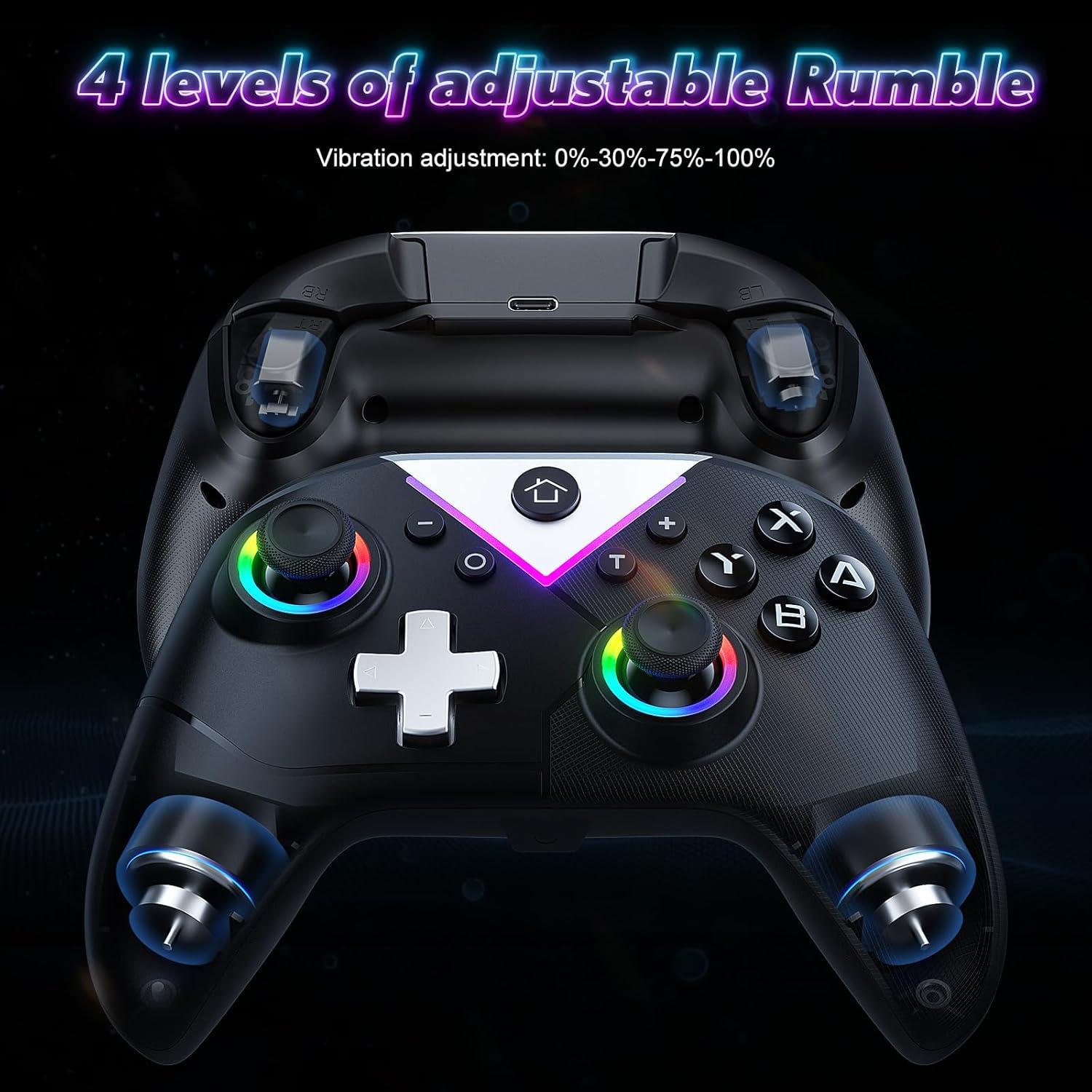 Controlador Inalámbrico Dinosoo RGB para PC y Switch