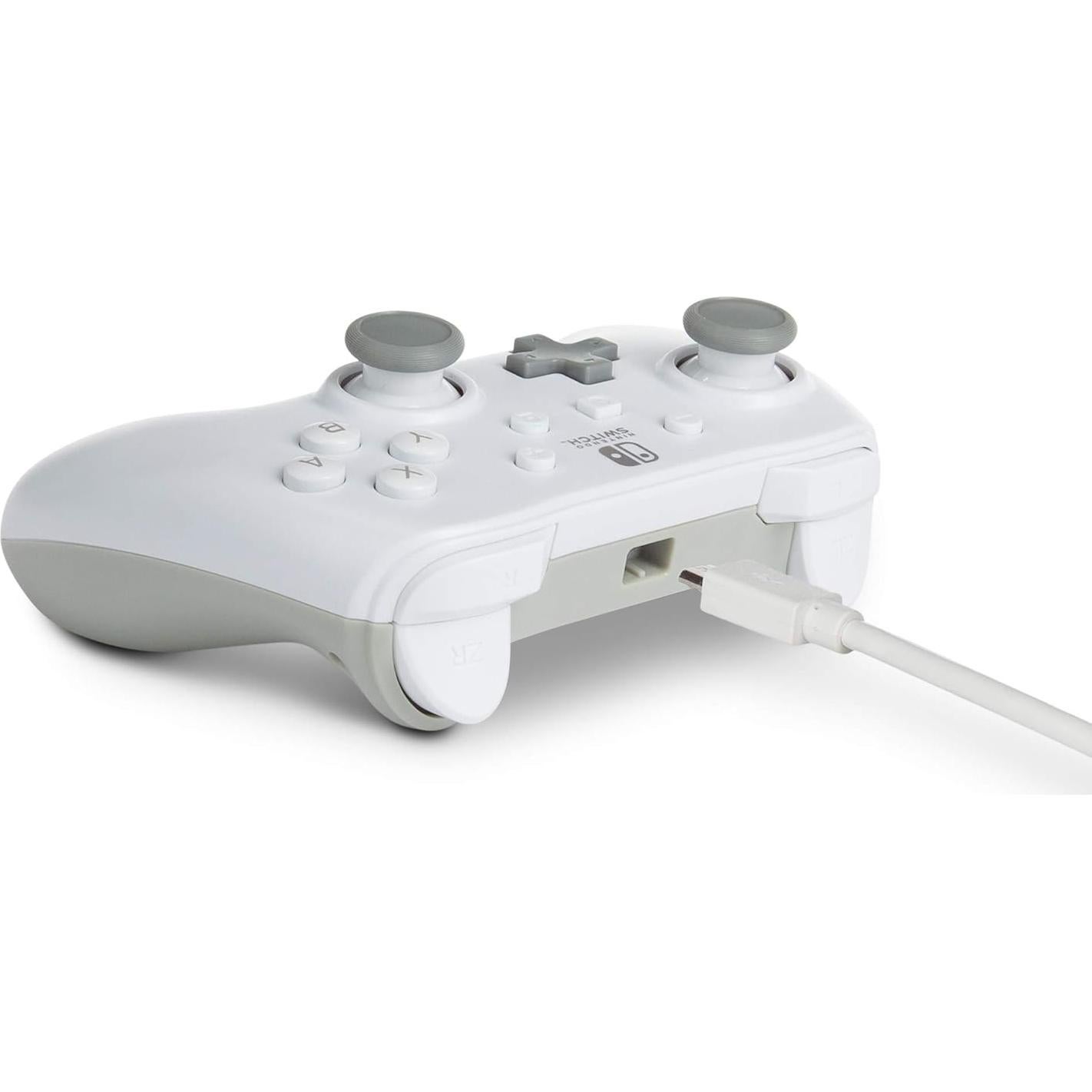 Controlador con cable PowerA para Nintendo Switch - Blanco