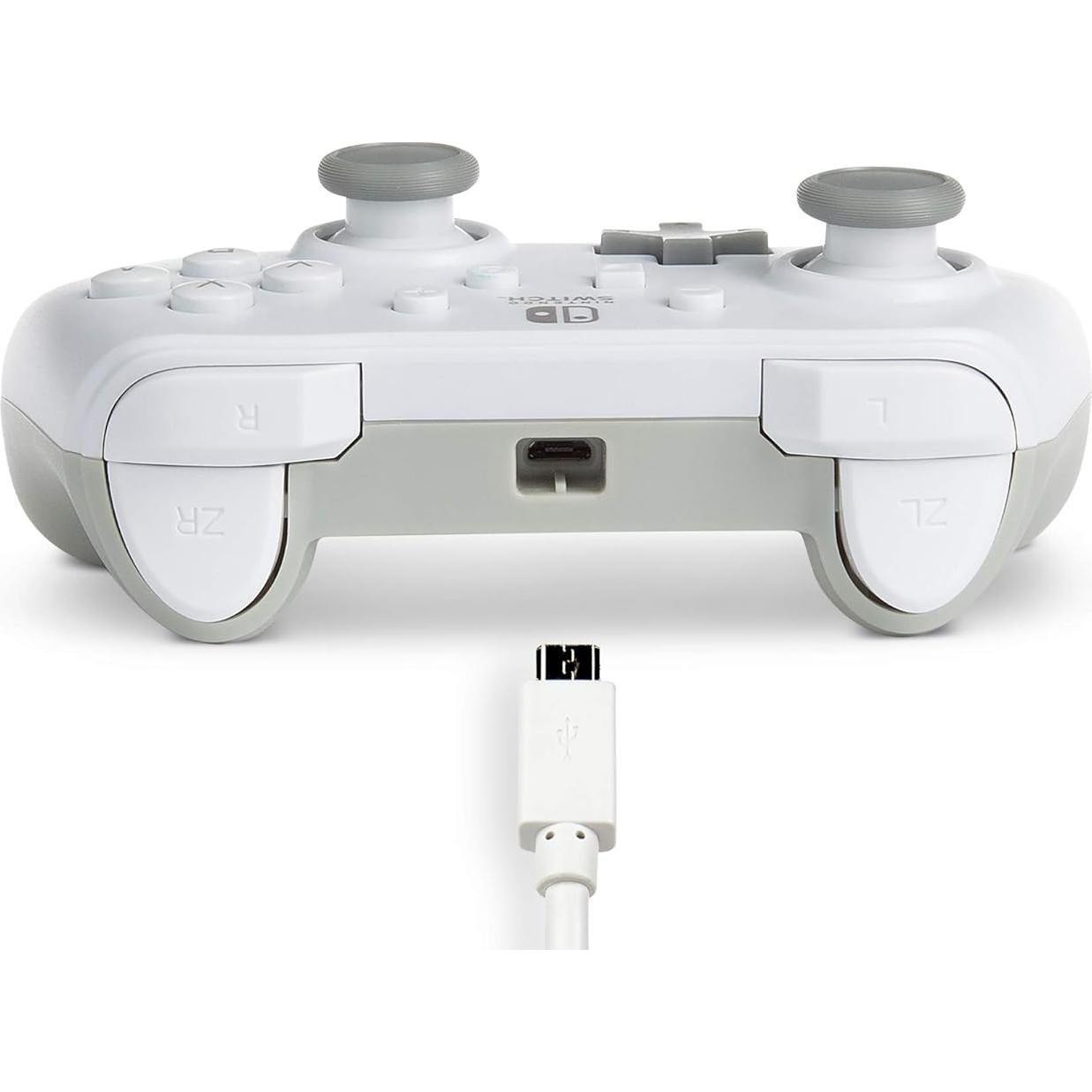 Controlador con cable PowerA para Nintendo Switch - Blanco
