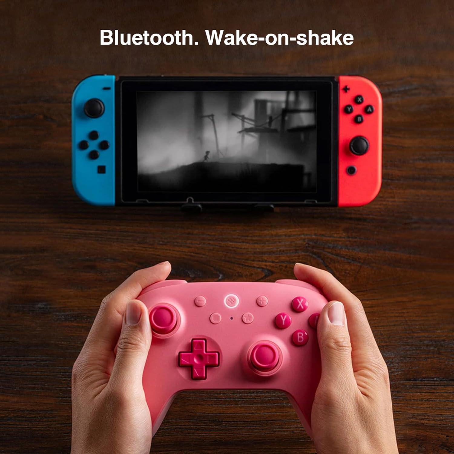 Controlador Bluetooth 8Bitdo Ultimate 2C para Switch Rosa