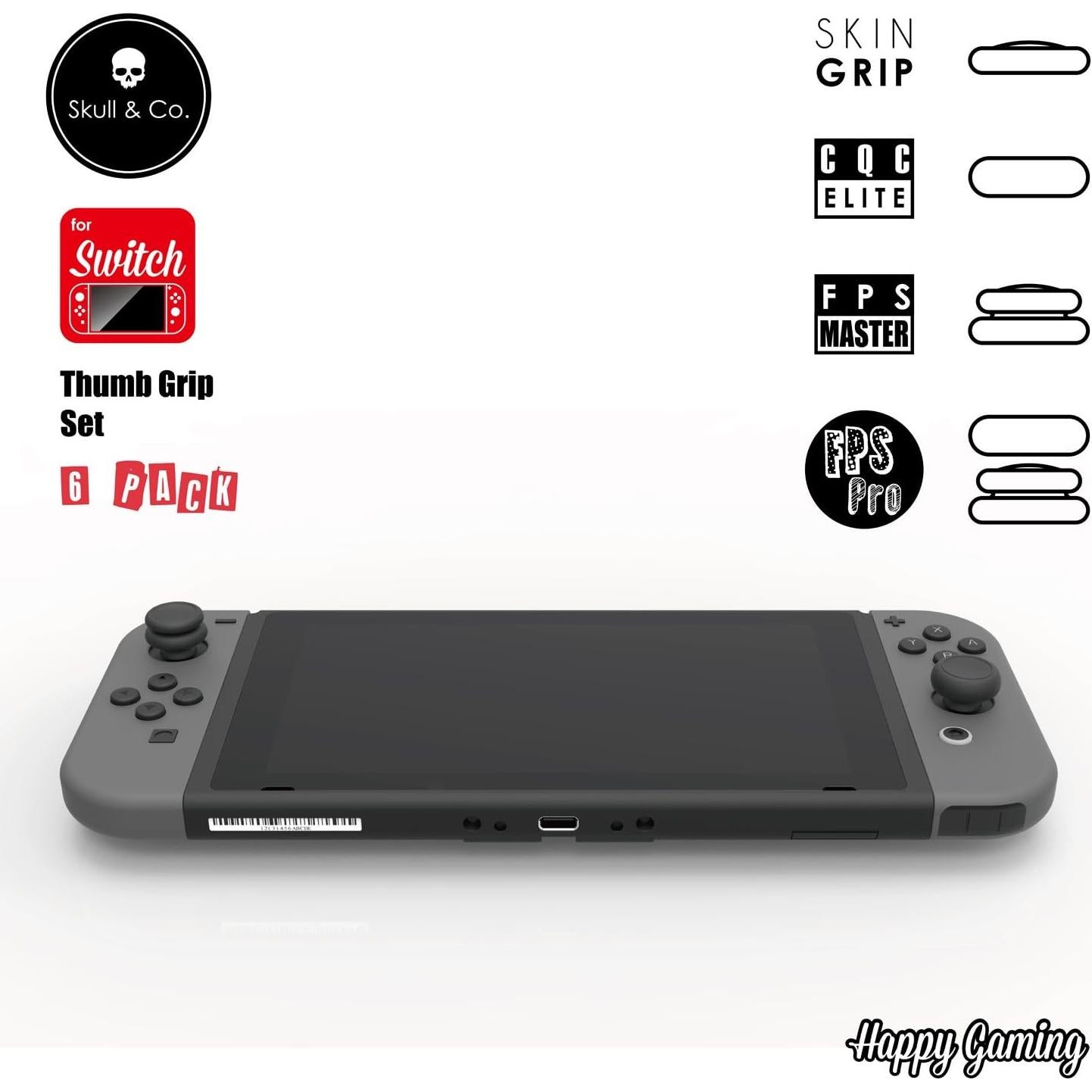 Tapa Joystick Skull & Co. para Nintendo Switch - 6 Piezas