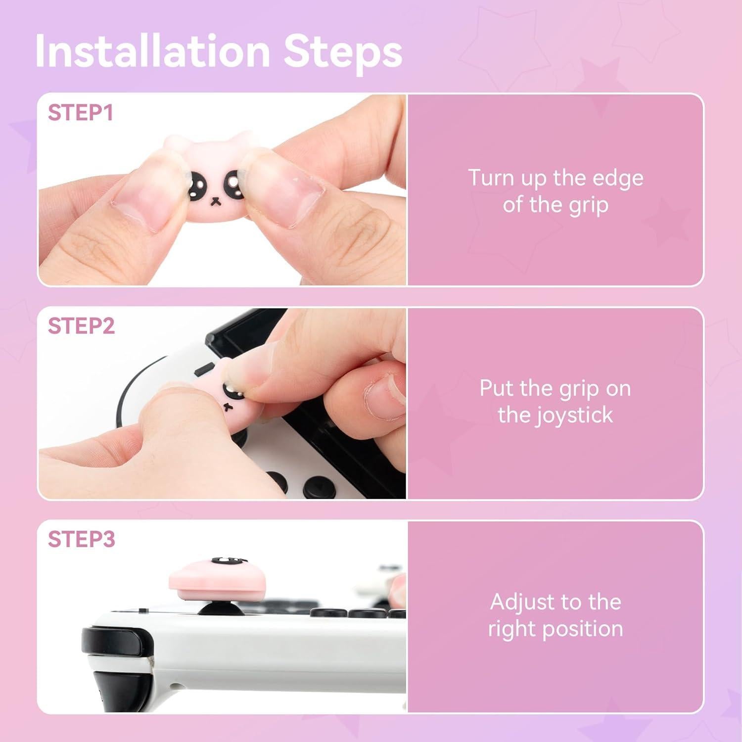 GeekShare Tapas de Joystick Gato para Switch y Lite - Silicona