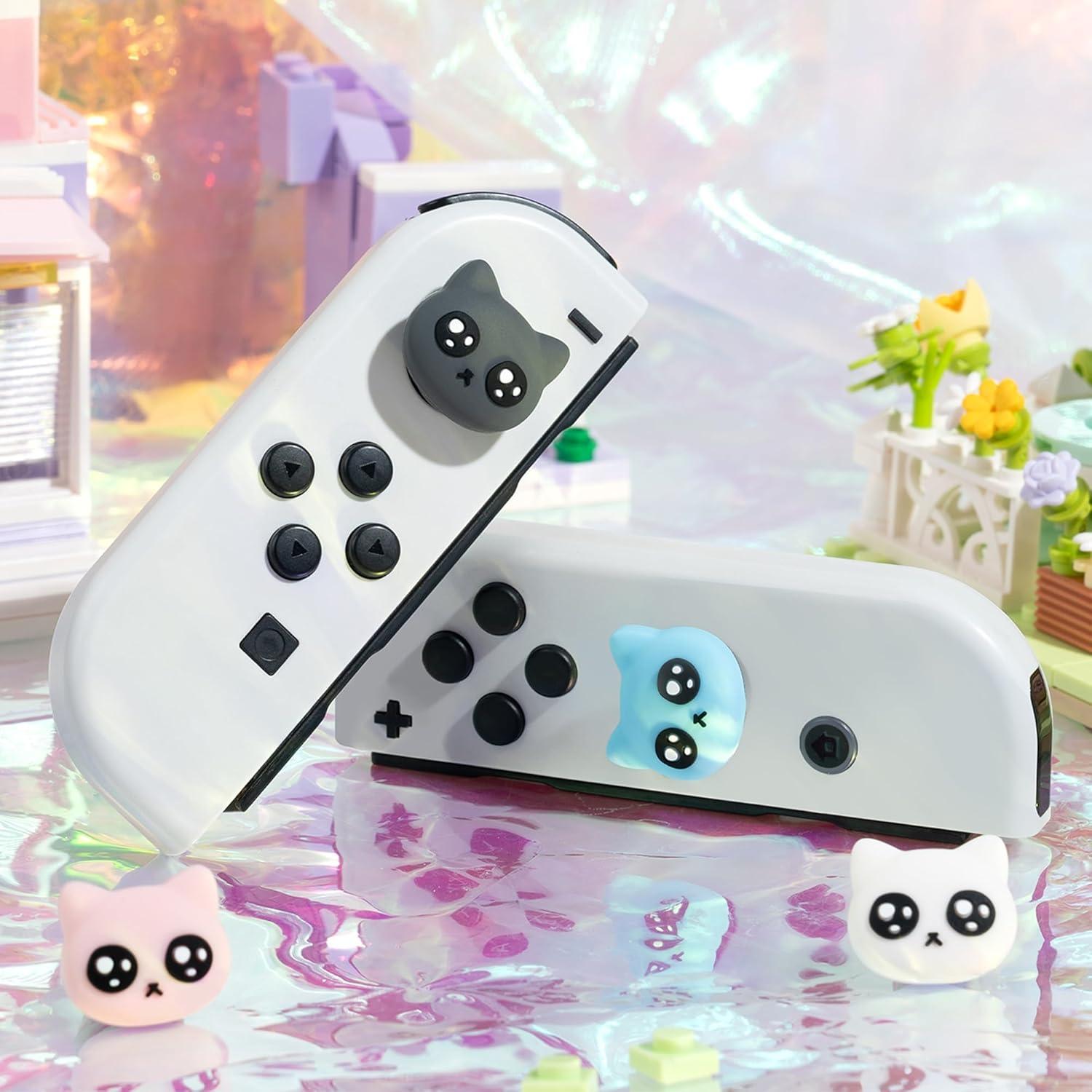 GeekShare Tapas de Joystick Gato para Switch y Lite - Silicona