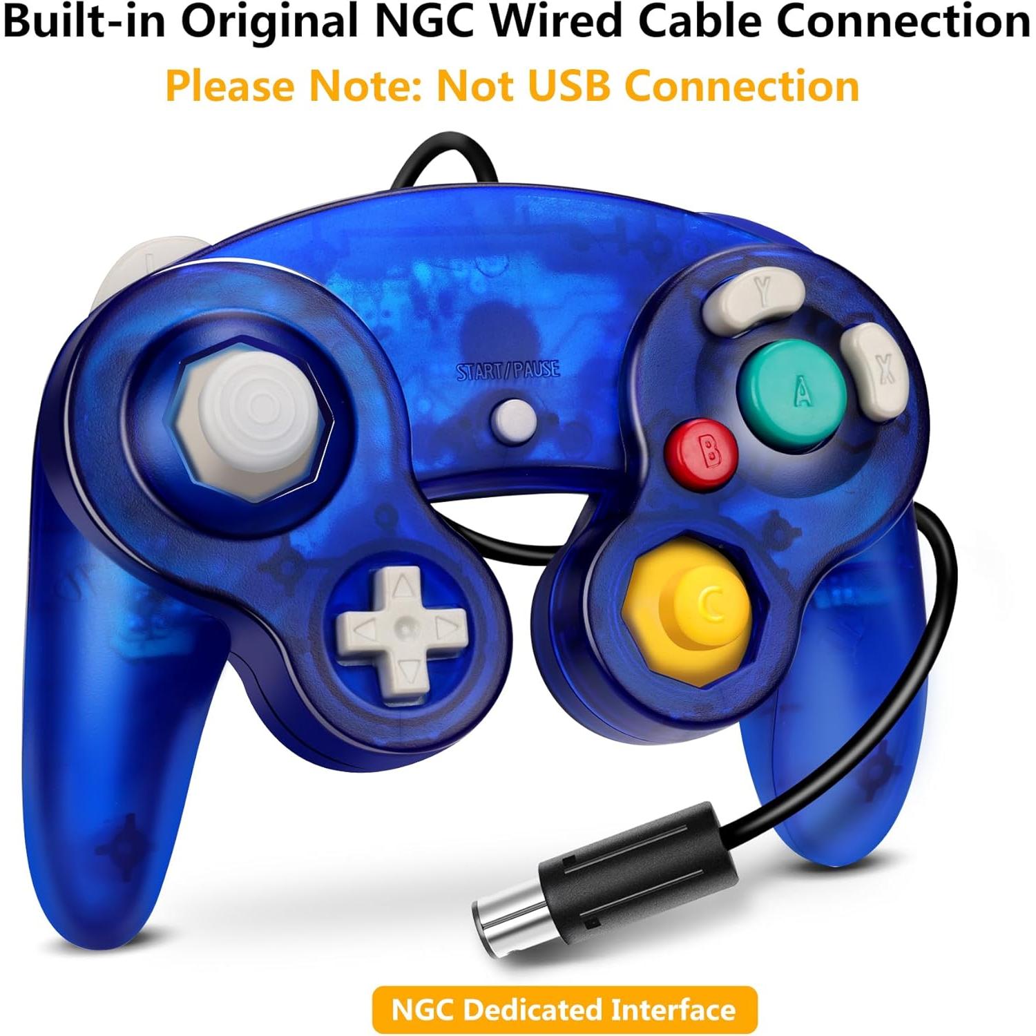 Controlador Gamecube FIOTOK Clásico con Cable 2 Pack