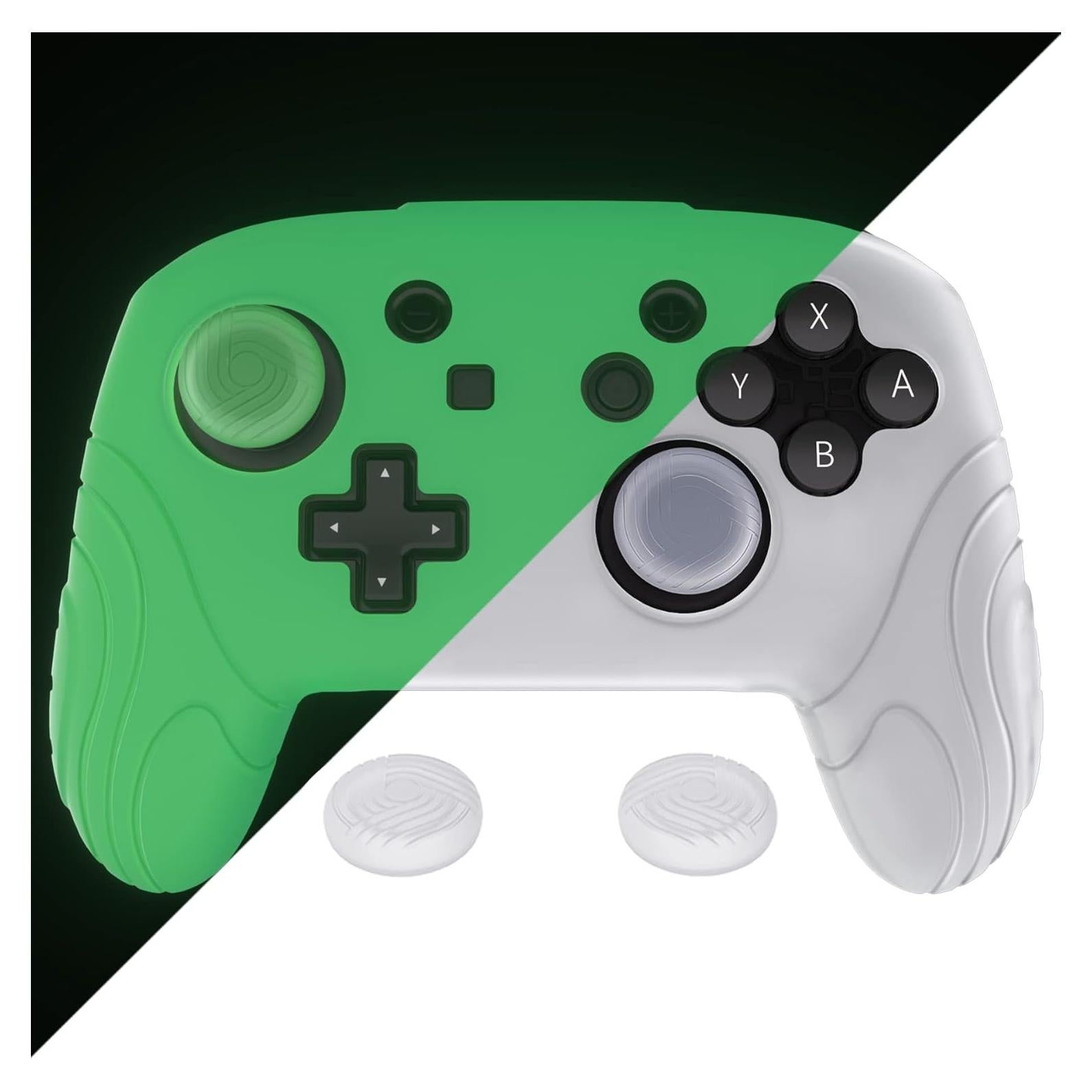Funda Protectora PlayVital para Controlador Pro Switch Verde